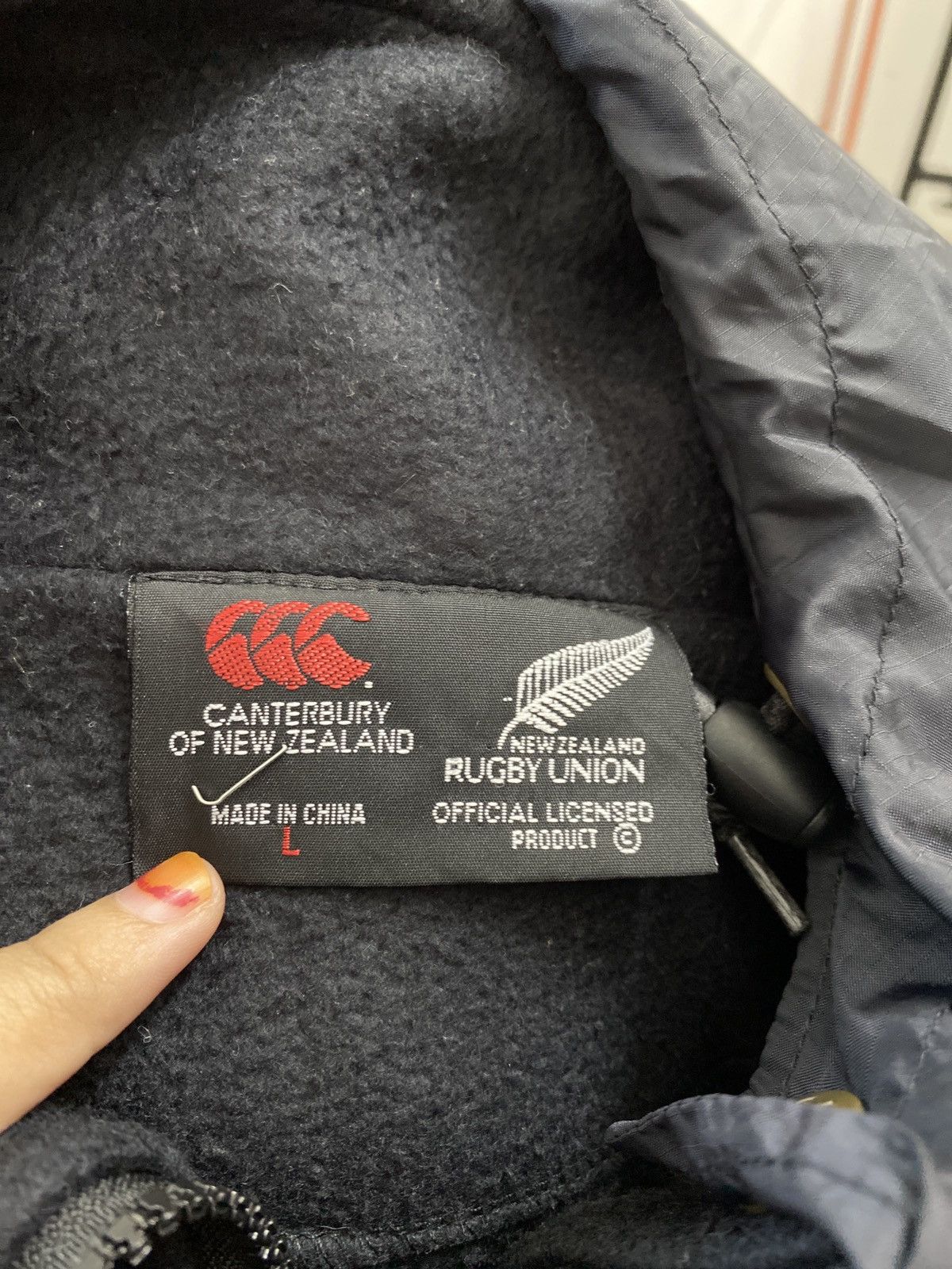 Canterbury of New Zealand × NFL × Vintage VINTAGE CANTERBURY OF NEW ZEALAND RUGBY FLEECE JACKET Size US L / EU 52-54 / 3 - 4 Thumbnail