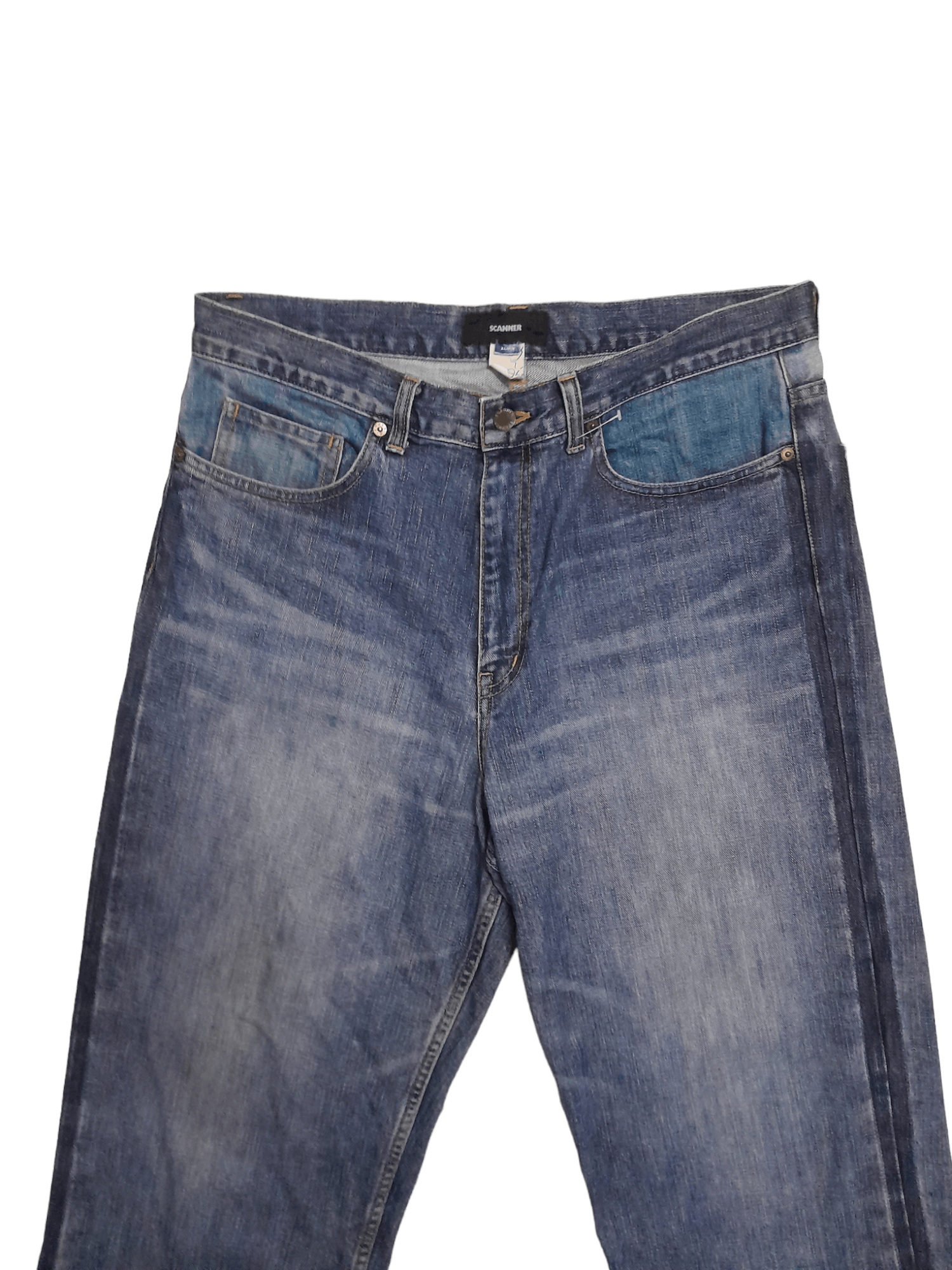 Japanese Brand Scanner Japan Denim (E967) waist 35 Size US 35 - 2 Thumbnail