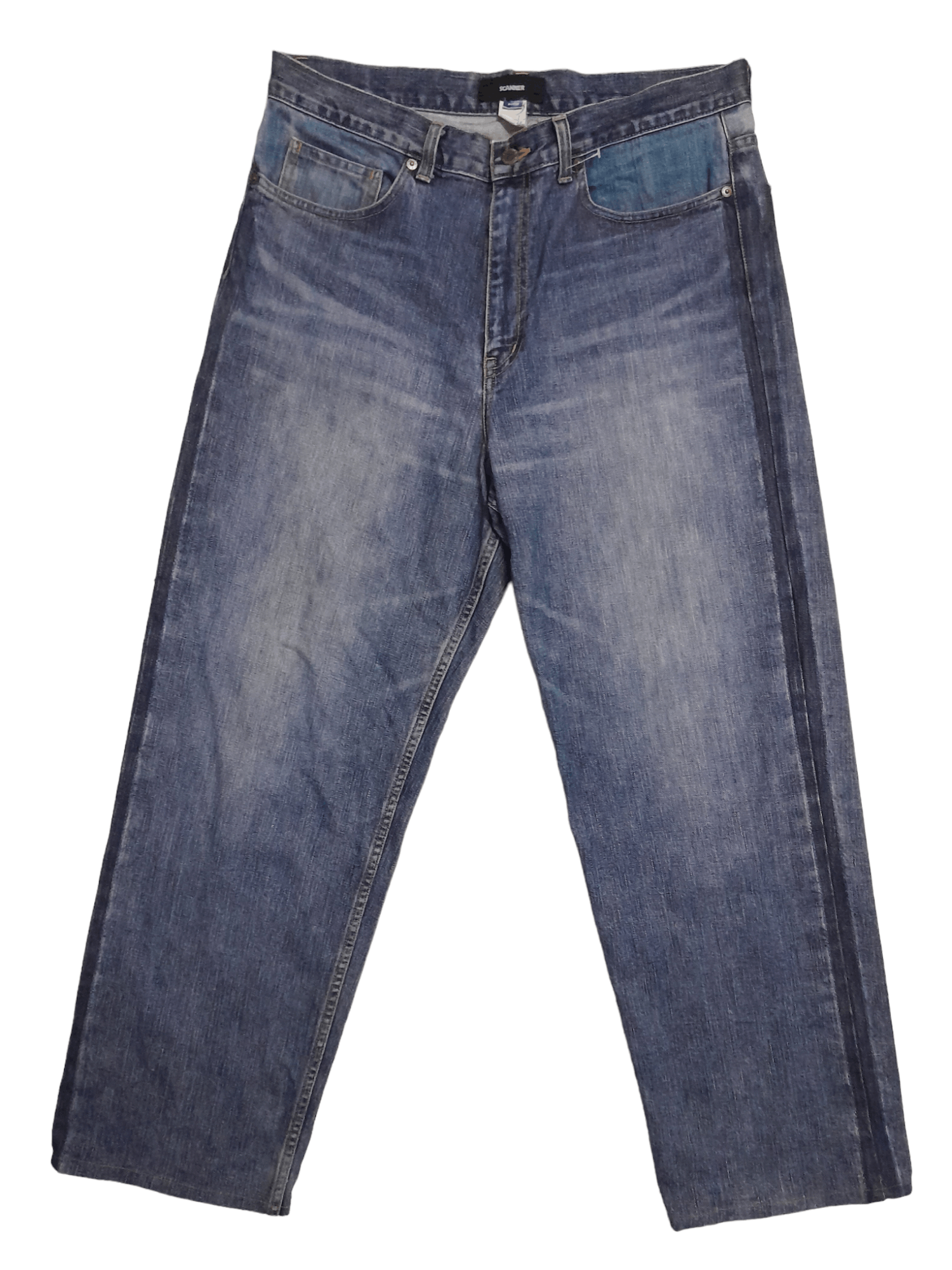 Japanese Brand Scanner Japan Denim (E967) waist 35 Size US 35 - 1 Thumbnail