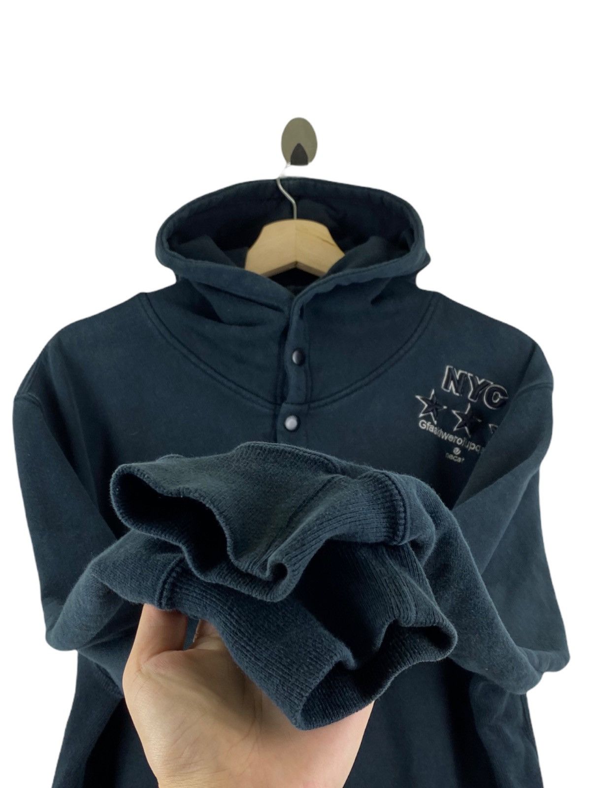 Japanese Brand × Vintage VINTAGE POWER TO THE PEOPLE SNAP BUTTON HOODIE Size US M / EU 48-50 / 2 - 4 Thumbnail