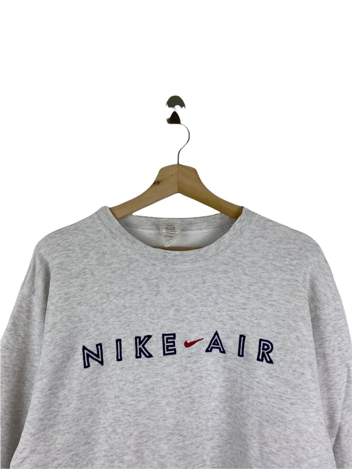 Nike × Vintage VINTAGE 90'S NIKE AIR CENTER LOGO SWEATSHIRT Size US XL / EU 56 / 4 - 2 Thumbnail