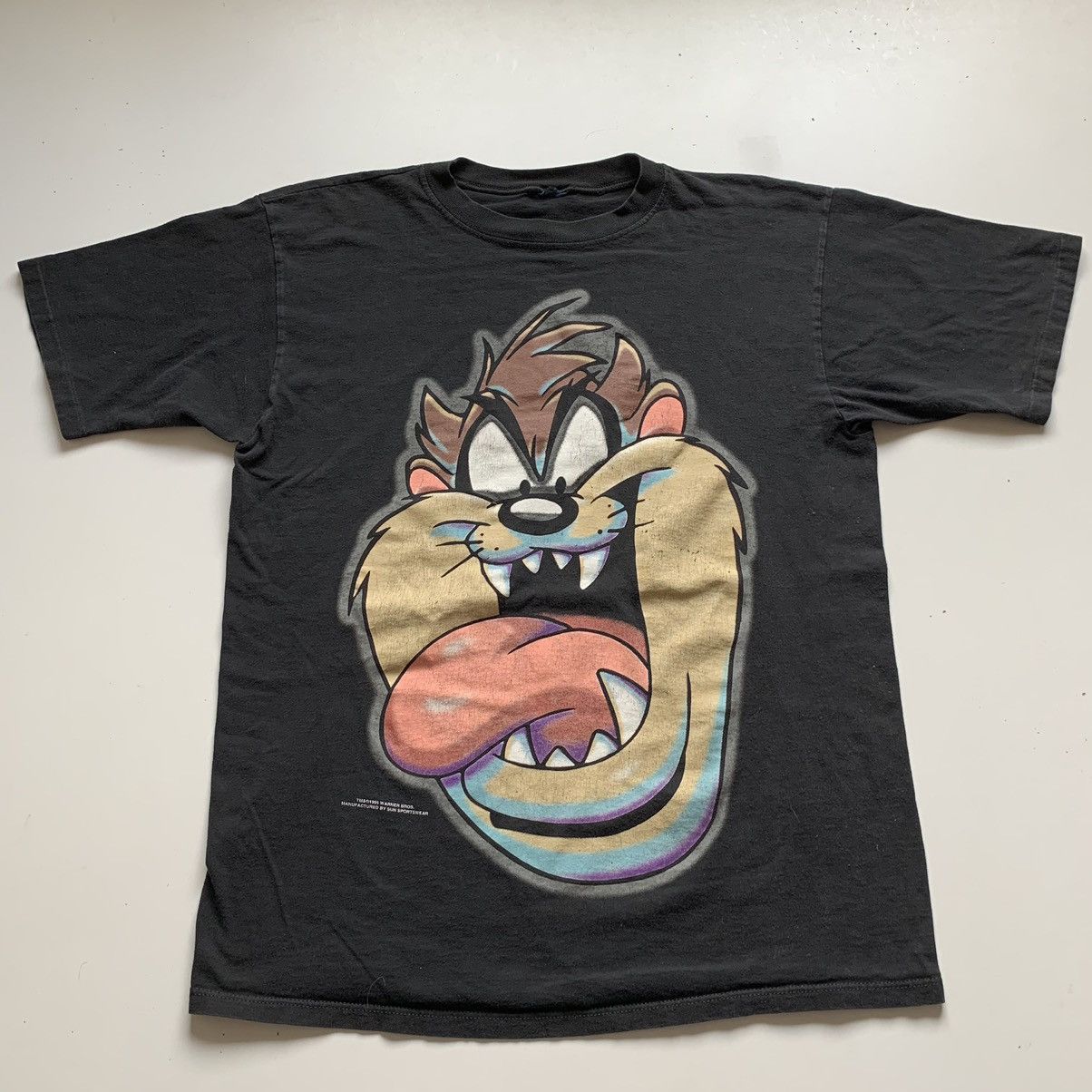 Vintage Vintage 90s TAZ Looney Tunes Big Face Graphic Shirt XL Rare Size US XL / EU 56 / 4 - 1 Thumbnail
