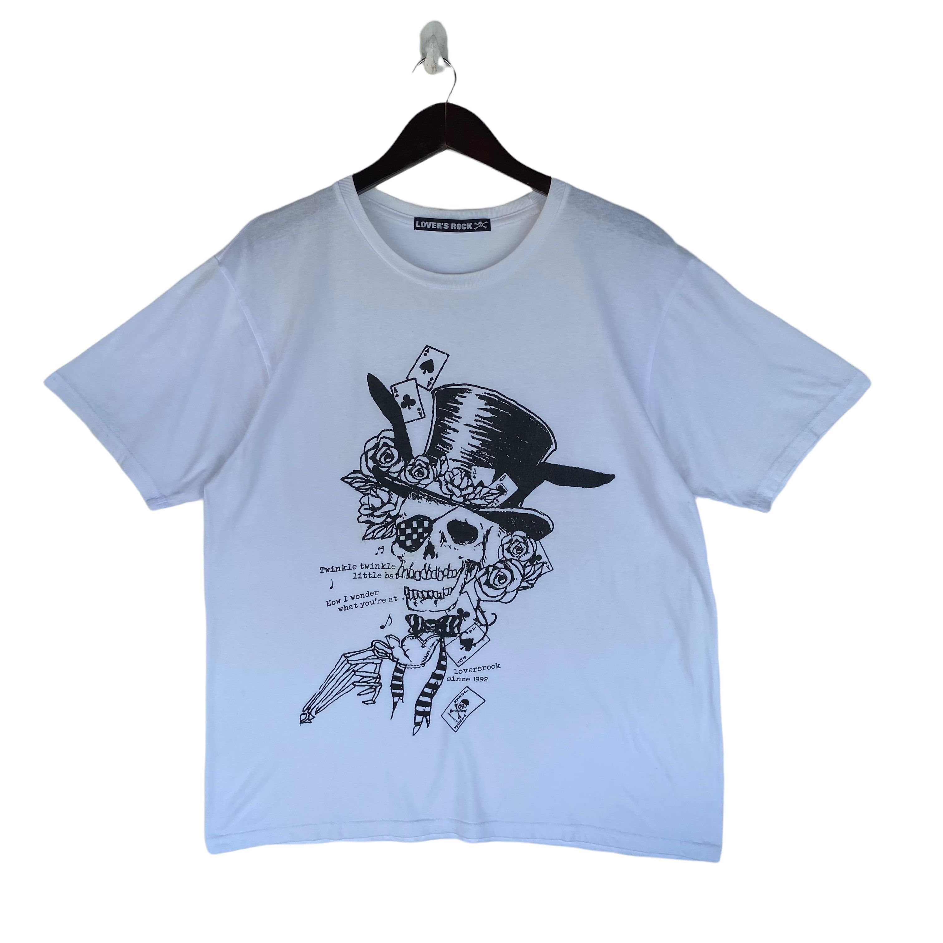 Japanese Brand LOVERS ROCK by superlovers Japanese brand skull tee shirt Size US L / EU 52-54 / 3 - 1 Thumbnail