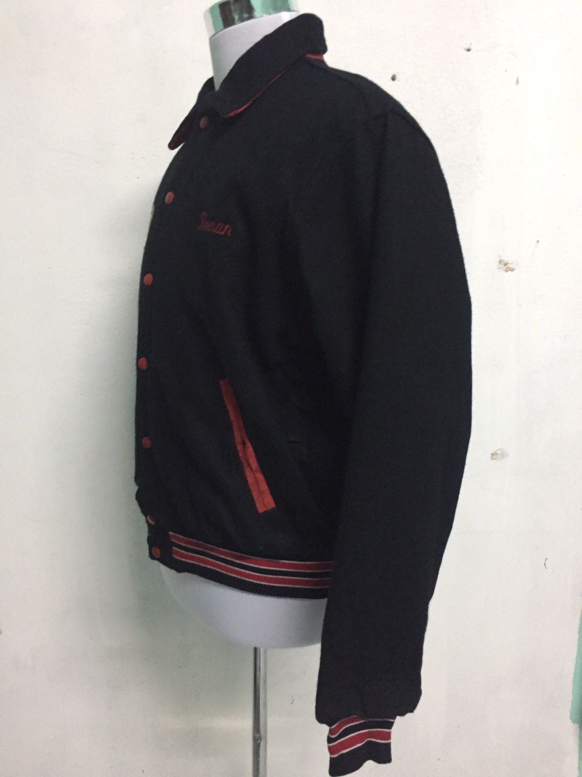 Rennoc Vtg Rennoc Varsity Style Jacket MADE IN USA Size US L / EU 52-54 / 3 - 5 Thumbnail