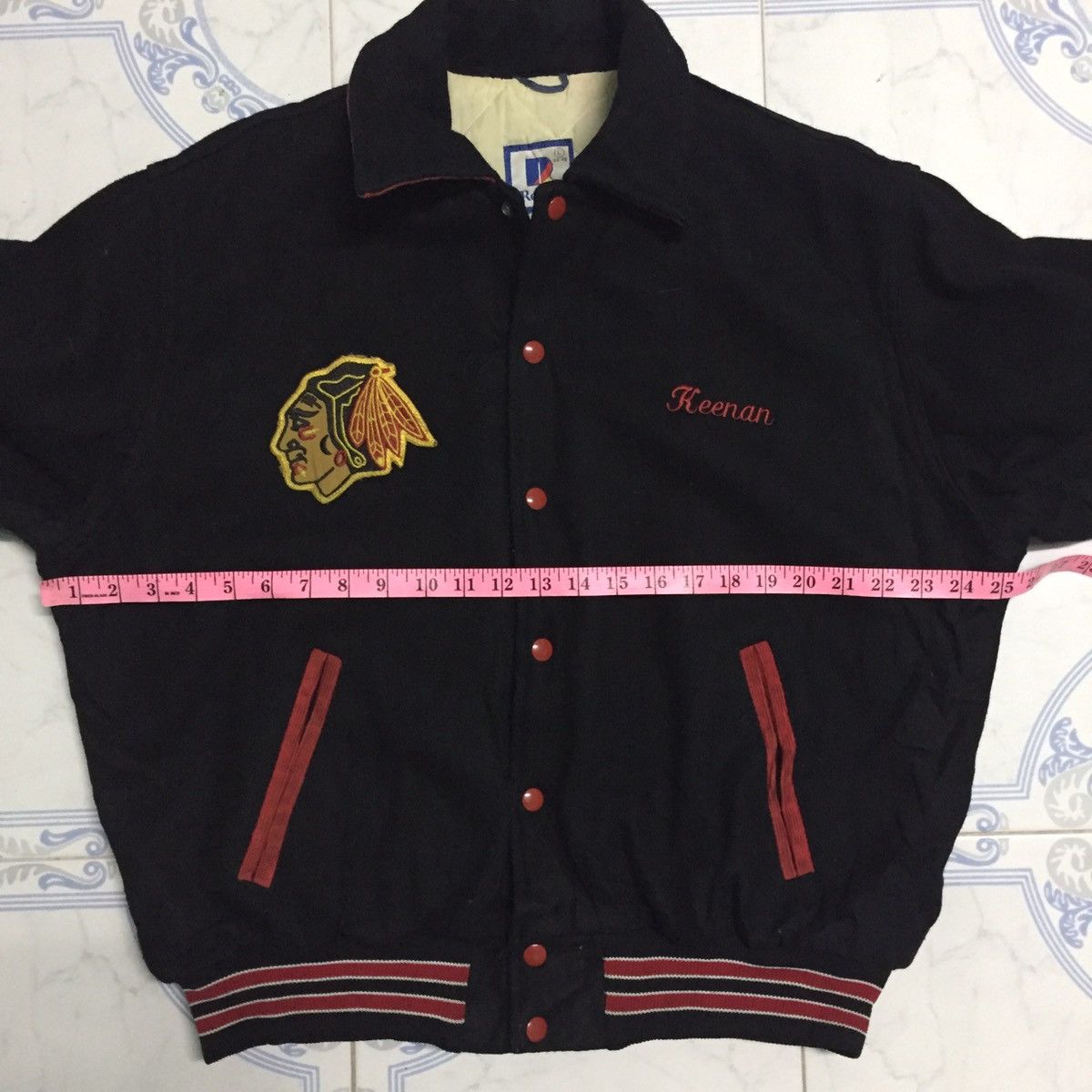 Rennoc Vtg Rennoc Varsity Style Jacket MADE IN USA Size US L / EU 52-54 / 3 - 14 Thumbnail
