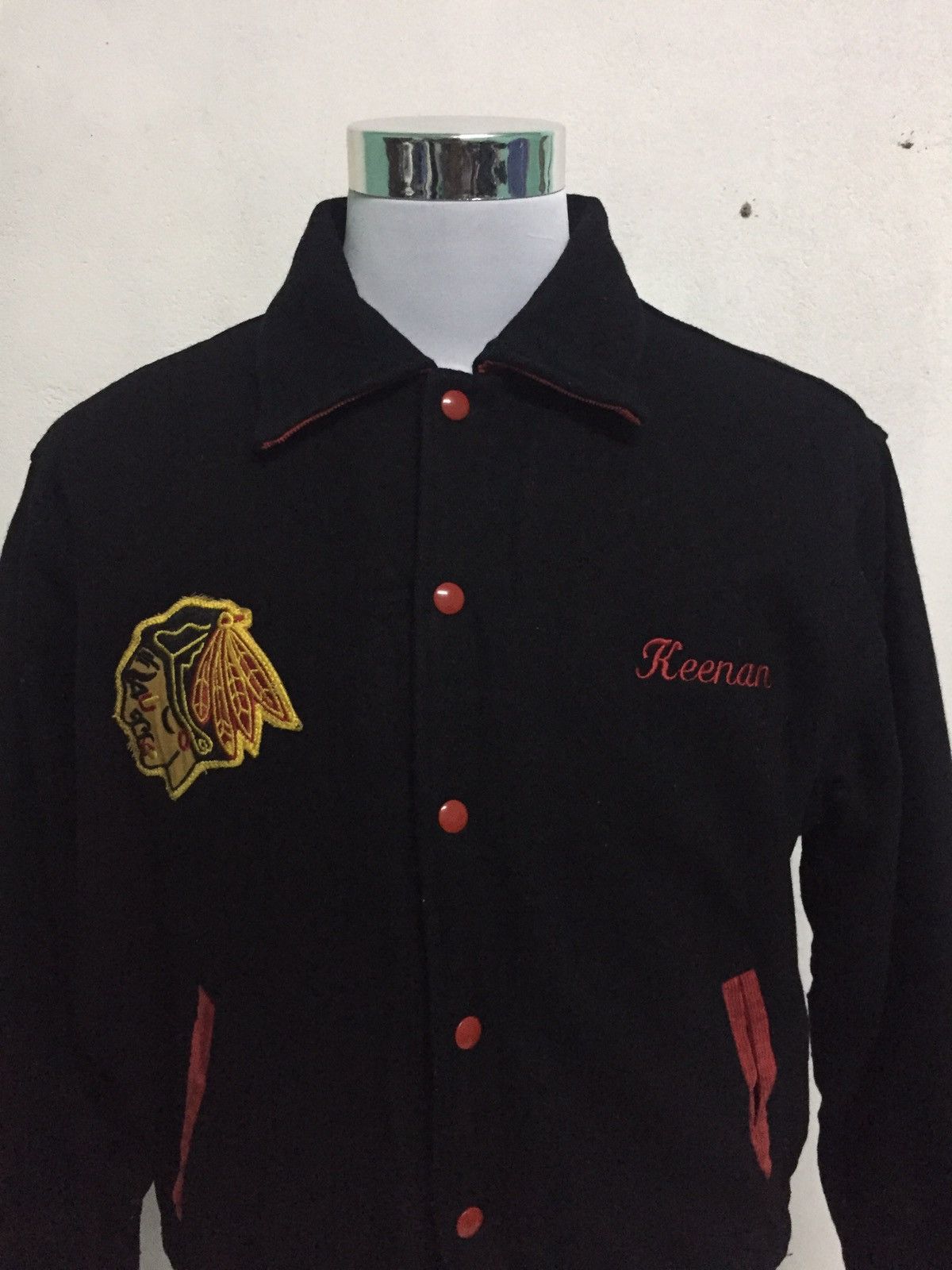 Rennoc Vtg Rennoc Varsity Style Jacket MADE IN USA Size US L / EU 52-54 / 3 - 4 Thumbnail