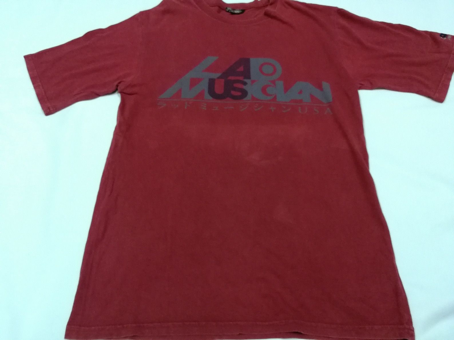 Lad Musician RARE 90s LAD MUSICIAN USA Tee Spell Out Logo Size US M / EU 48-50 / 2 - 1 Thumbnail