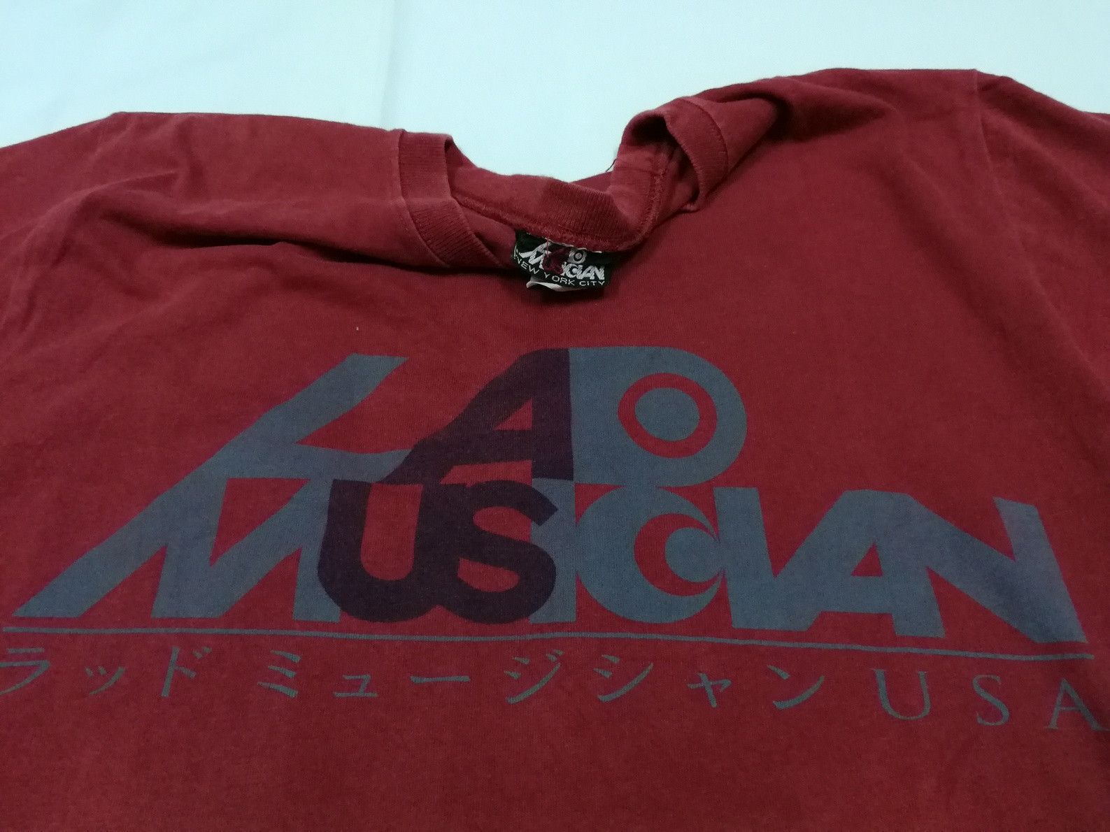 Lad Musician RARE 90s LAD MUSICIAN USA Tee Spell Out Logo Size US M / EU 48-50 / 2 - 2 Thumbnail
