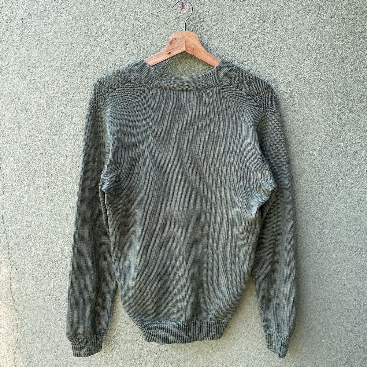 Aran Isles Knitwear Japanese Vintage Kurt Cobain Style Green Cardigan Knitwear Size US M / EU 48-50 / 2 - 10 Thumbnail