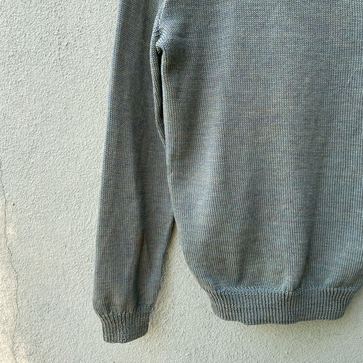 Aran Isles Knitwear Japanese Vintage Kurt Cobain Style Green Cardigan Knitwear Size US M / EU 48-50 / 2 - 7 Thumbnail