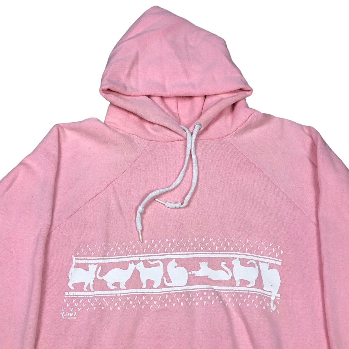 Vintage Vintage Pareill Kitten Pink Hoodie Sweatshirt Women’s XL Size XL / US 12-14 / IT 48-50 - 3 Thumbnail