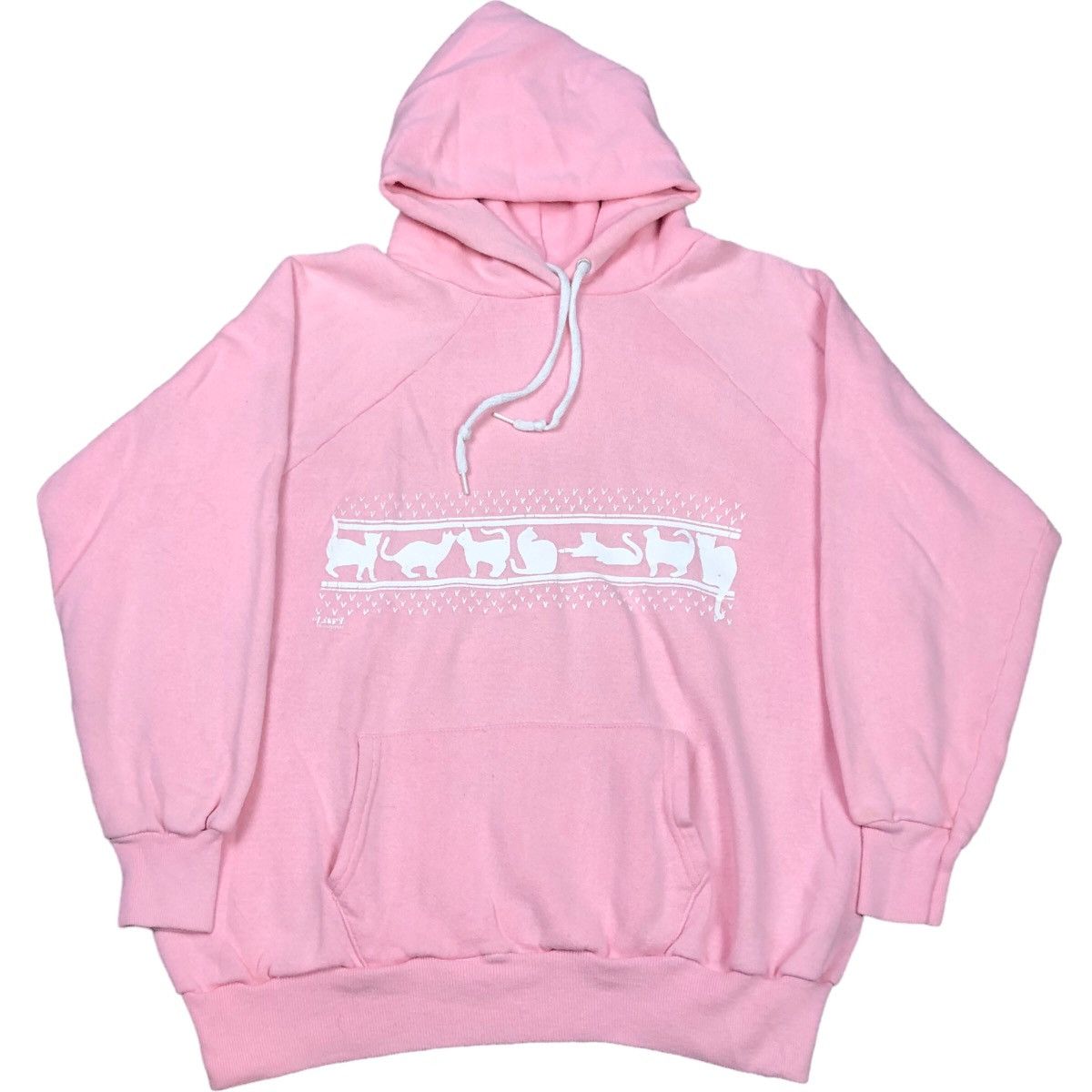 Vintage Vintage Pareill Kitten Pink Hoodie Sweatshirt Women’s XL Size XL / US 12-14 / IT 48-50 - 1 Thumbnail