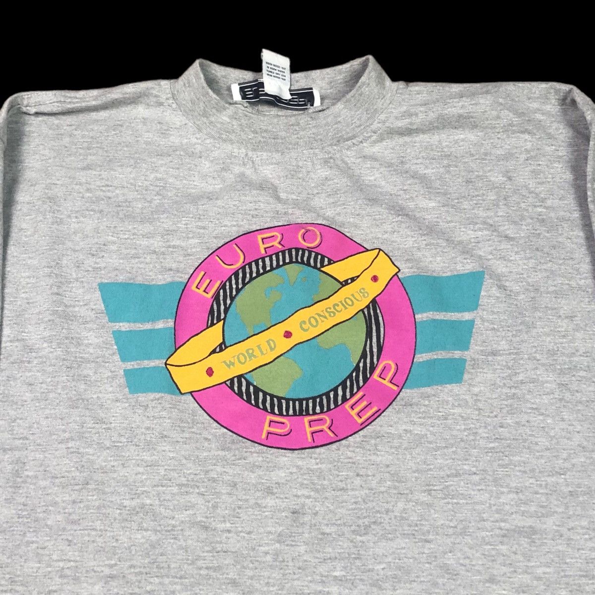 Vintage Vintage 90s Europrep World Conscious Shirt Adult Size L Size US L / EU 52-54 / 3 - 2 Thumbnail