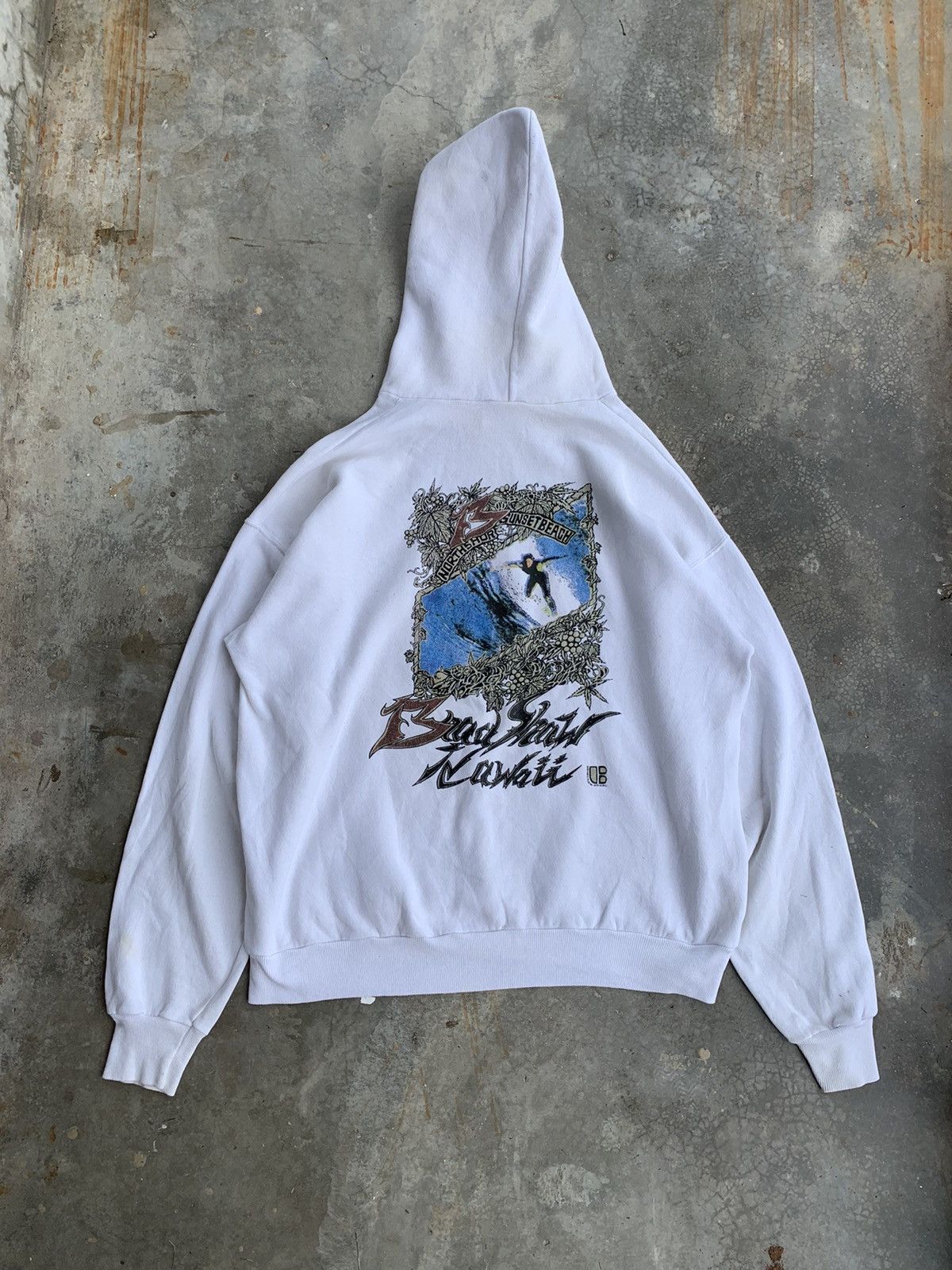 Vintage 90s BradShaw Hawaii Surf Hoodie