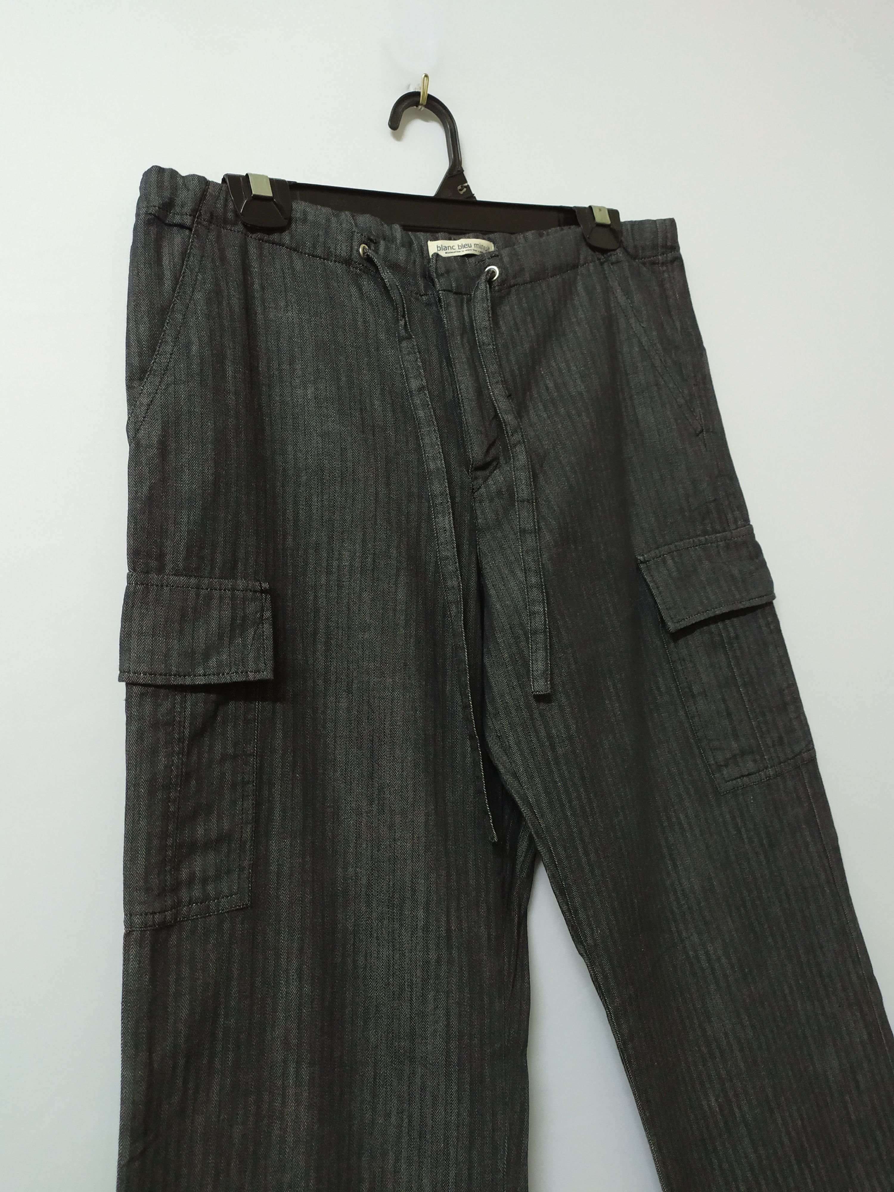 Japanese Brand × Le Grande Bleu (L.G.B.) BLENC BLEU MINUIT CARGO PANTS DRAWSTRING WAIST Size US 29 - 9 Thumbnail