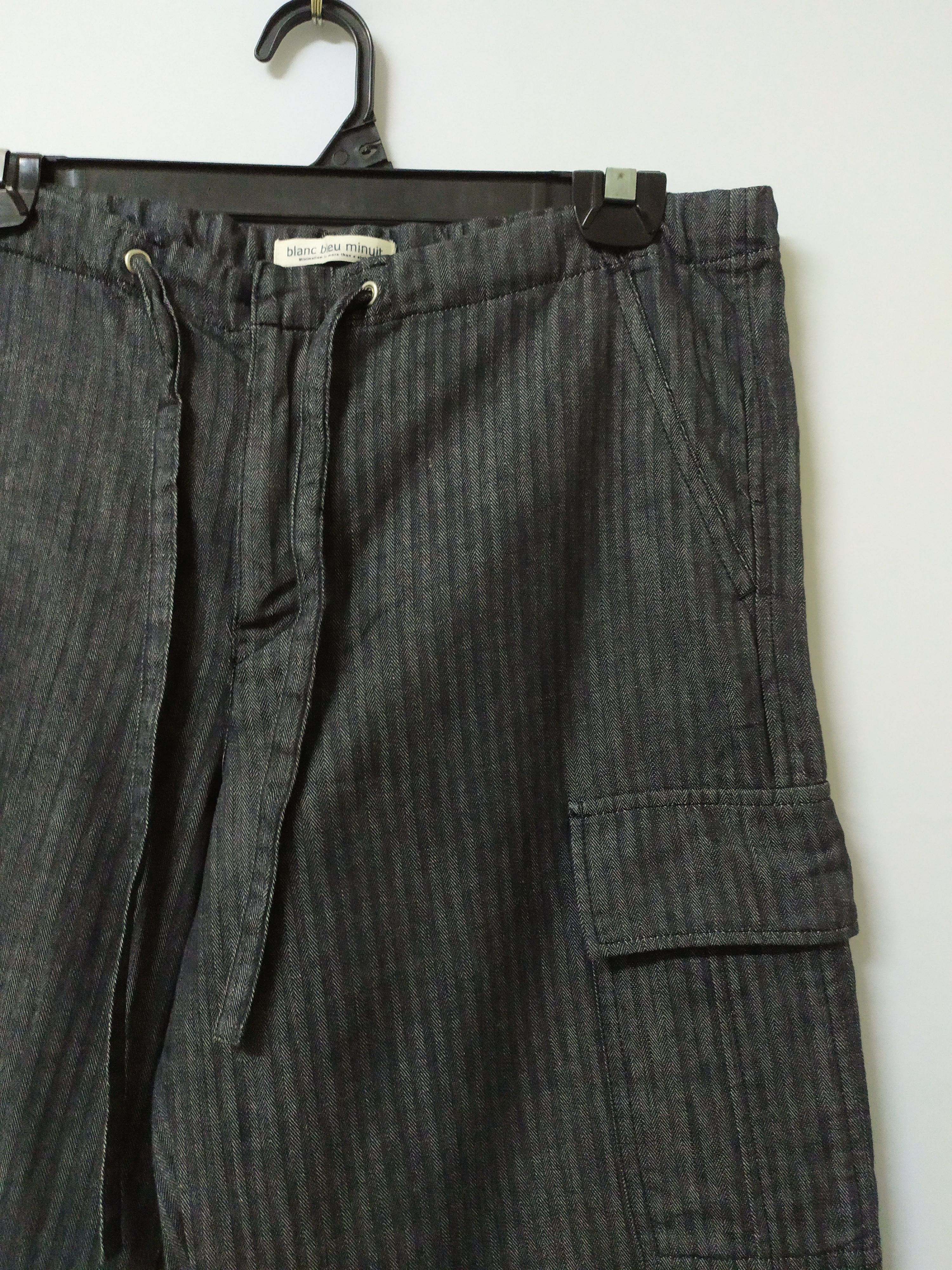 Japanese Brand × Le Grande Bleu (L.G.B.) BLENC BLEU MINUIT CARGO PANTS DRAWSTRING WAIST Size US 29 - 8 Thumbnail
