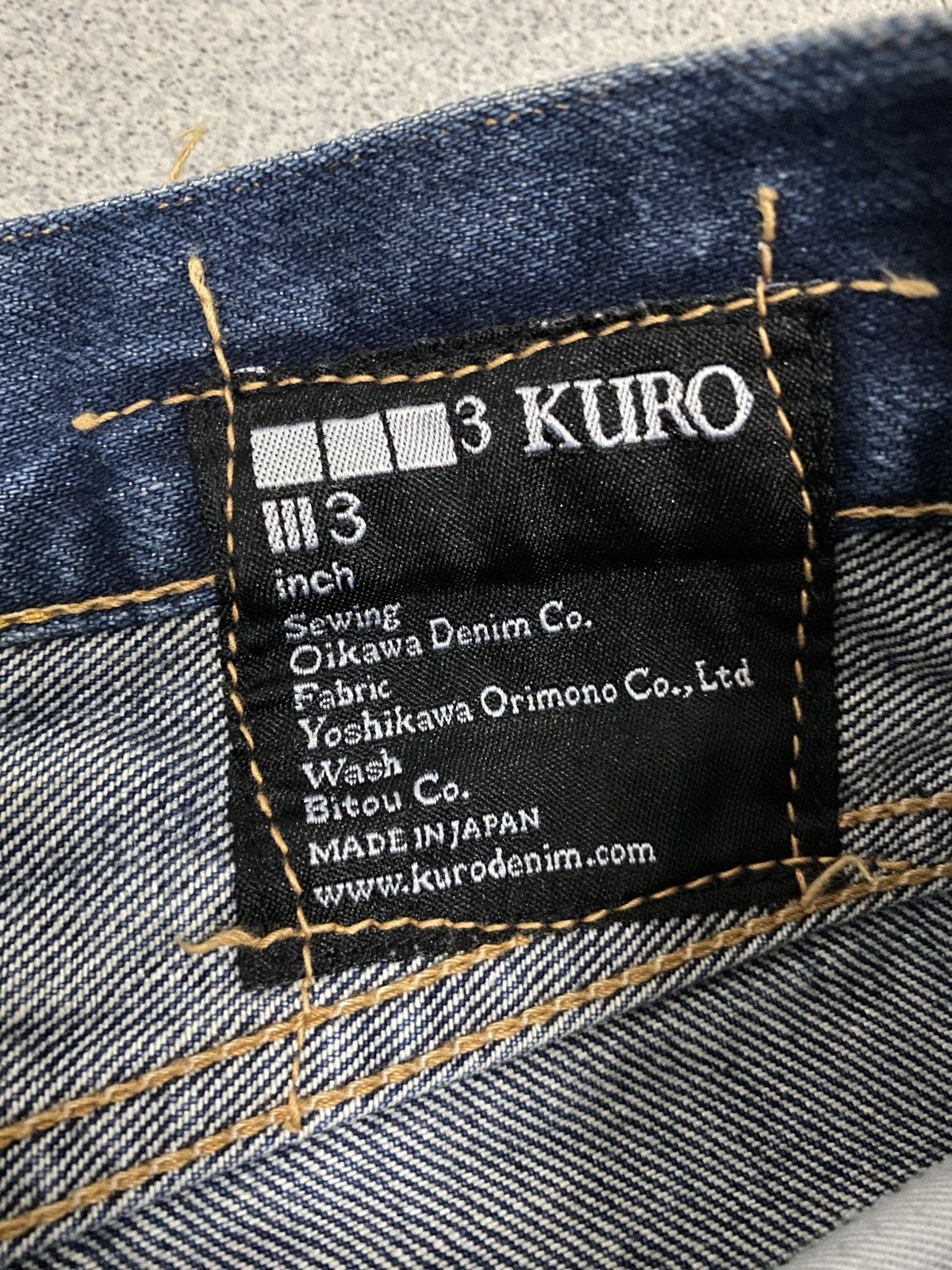 Japanese Brand × KURO × Vintage Vintage Kuro japanese Selvedge Distressed Denim Jeans Size US 32 / EU 48 - 5 Thumbnail