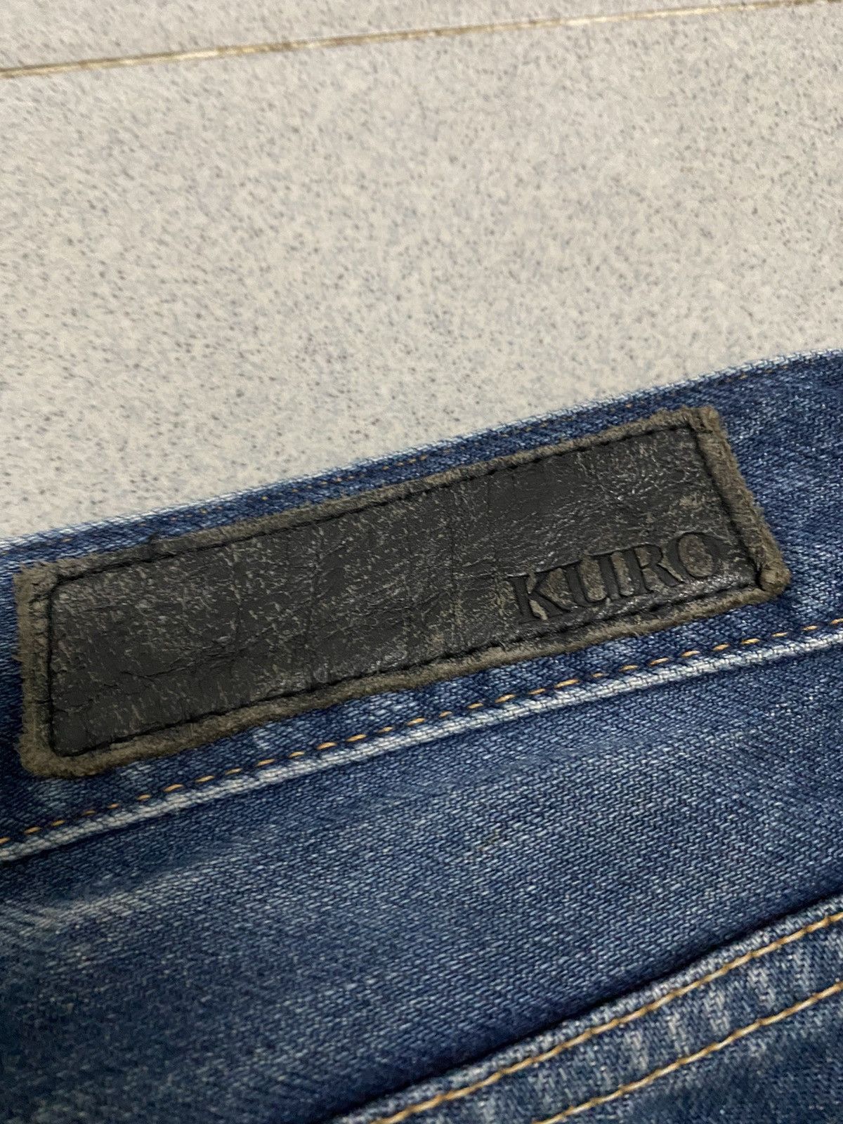 Japanese Brand × KURO × Vintage Vintage Kuro japanese Selvedge Distressed Denim Jeans Size US 32 / EU 48 - 6 Thumbnail