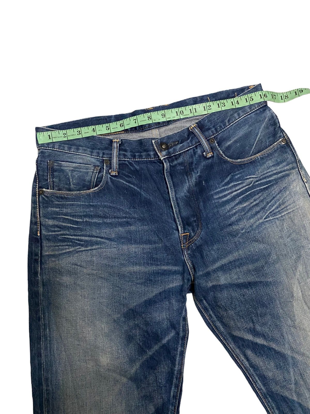 Japanese Brand × KURO × Vintage Vintage Kuro japanese Selvedge Distressed Denim Jeans Size US 32 / EU 48 - 12 Thumbnail