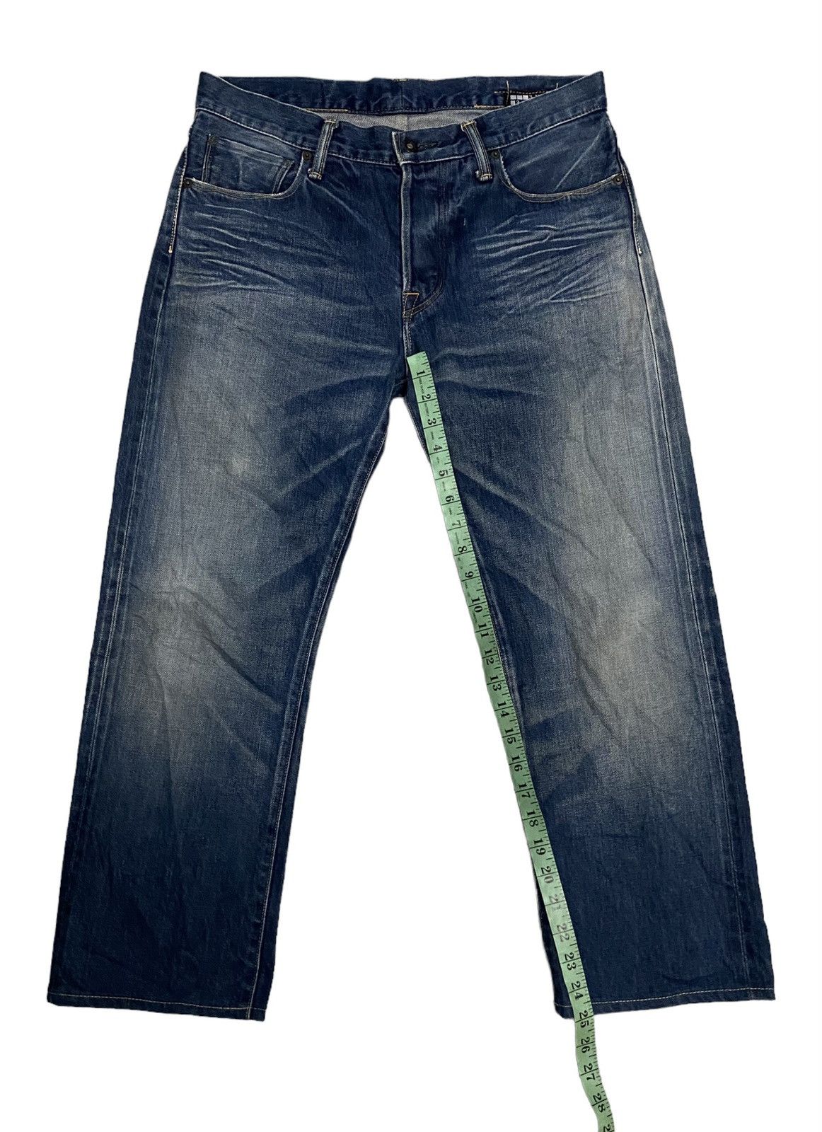 Japanese Brand × KURO × Vintage Vintage Kuro japanese Selvedge Distressed Denim Jeans Size US 32 / EU 48 - 13 Thumbnail