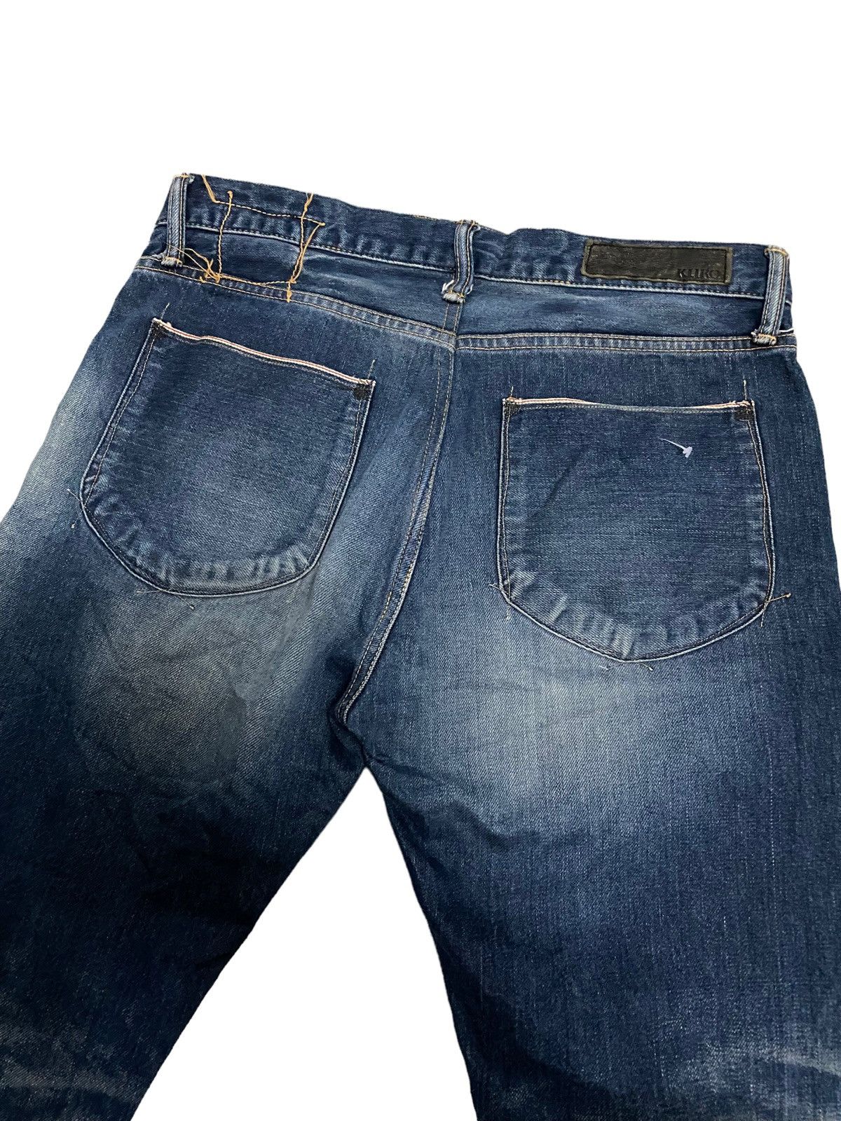 Japanese Brand × KURO × Vintage Vintage Kuro japanese Selvedge Distressed Denim Jeans Size US 32 / EU 48 - 3 Thumbnail