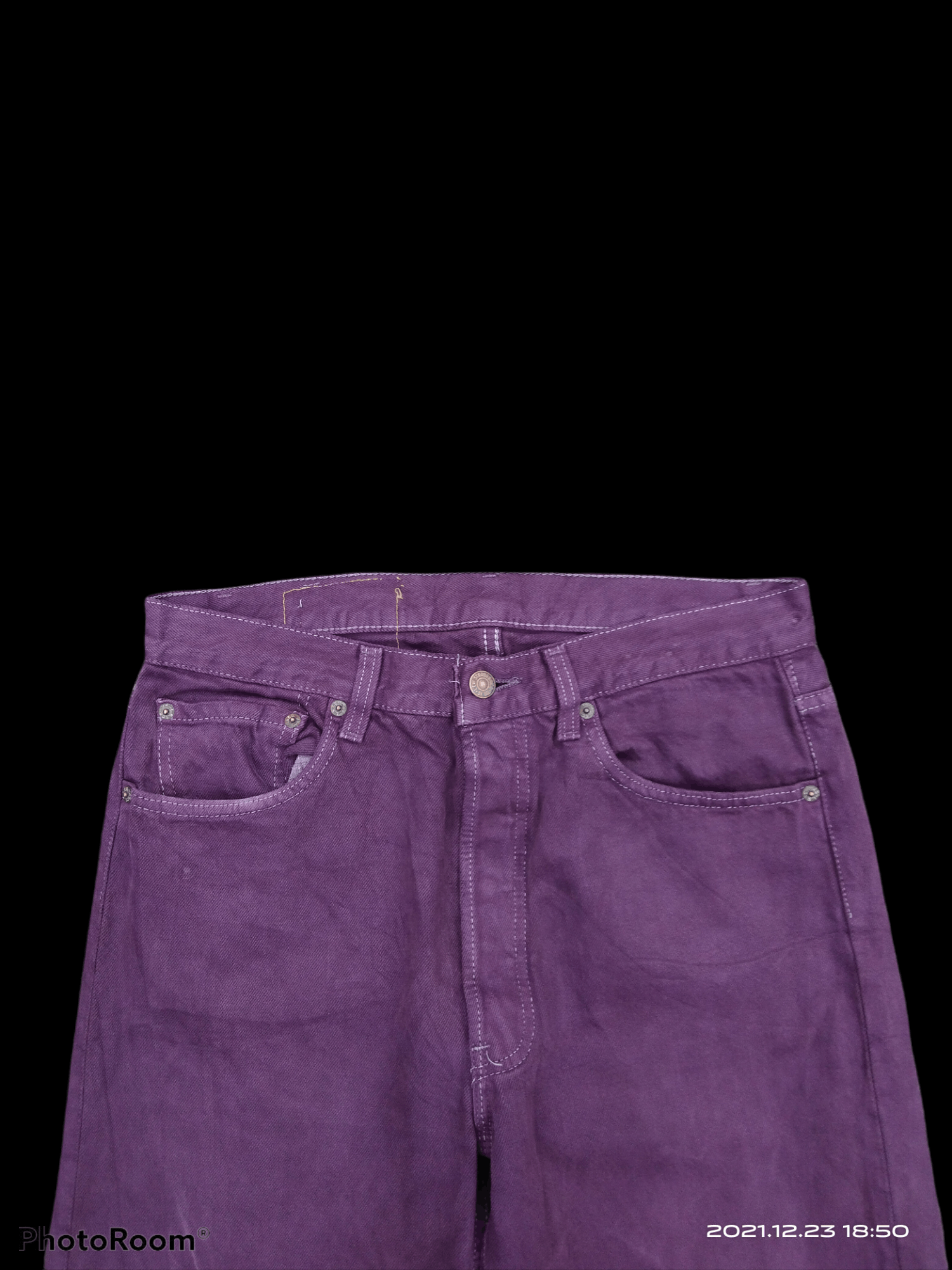 Levi's Vintage Clothing DiSTRESSED PURPLE VINTAGE 501 DENIM PANTS Size US 31 - 3 Thumbnail