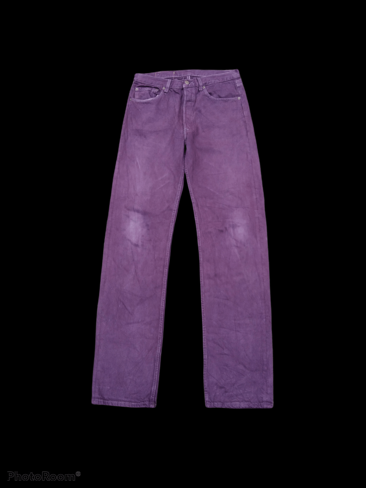 Levi's Vintage Clothing DiSTRESSED PURPLE VINTAGE 501 DENIM PANTS Size US 31 - 1 Thumbnail