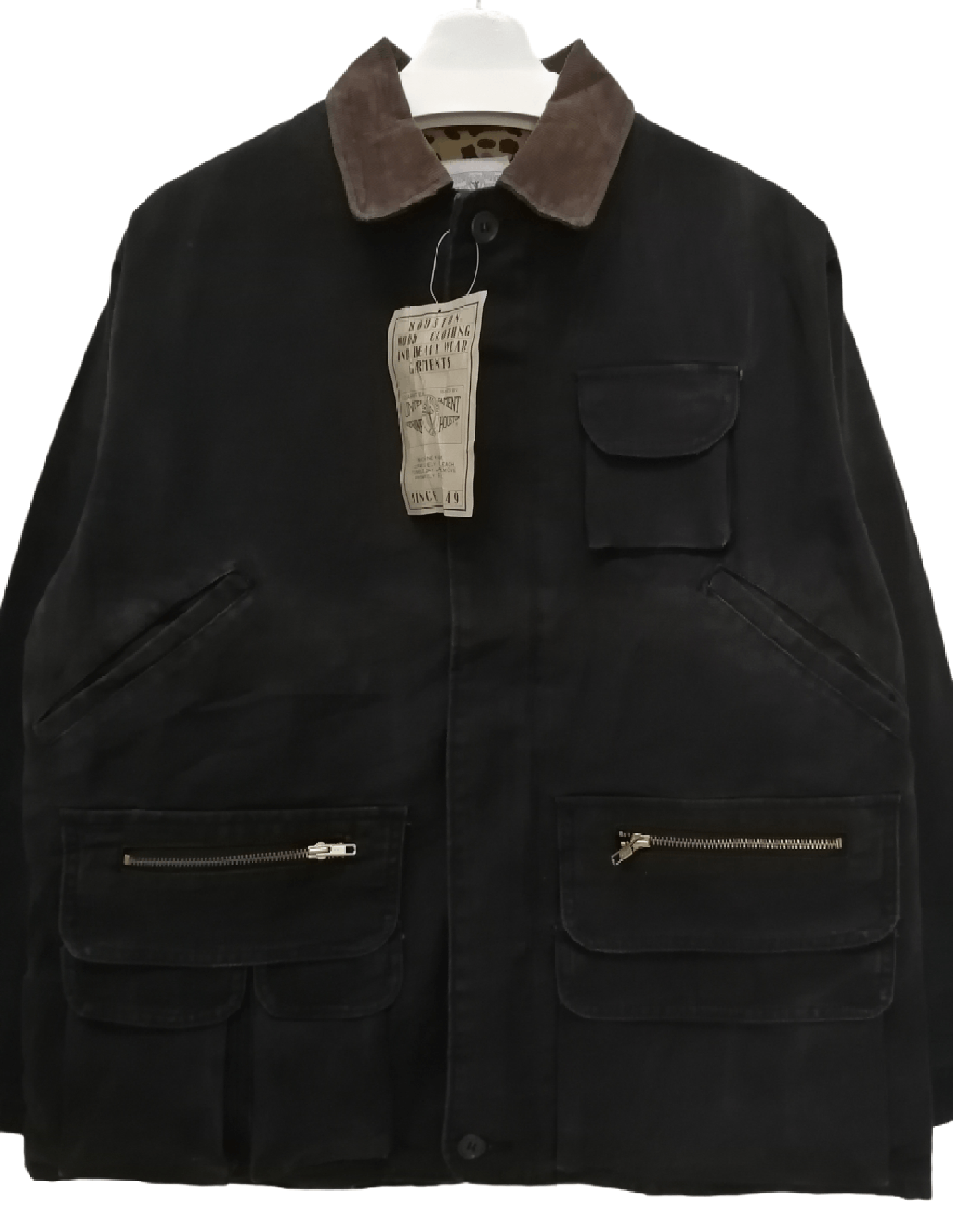 Japanese Brand HOUSTON Oversized Faded Design Worker Jacket Size US M / EU 48-50 / 2 - 5 Thumbnail
