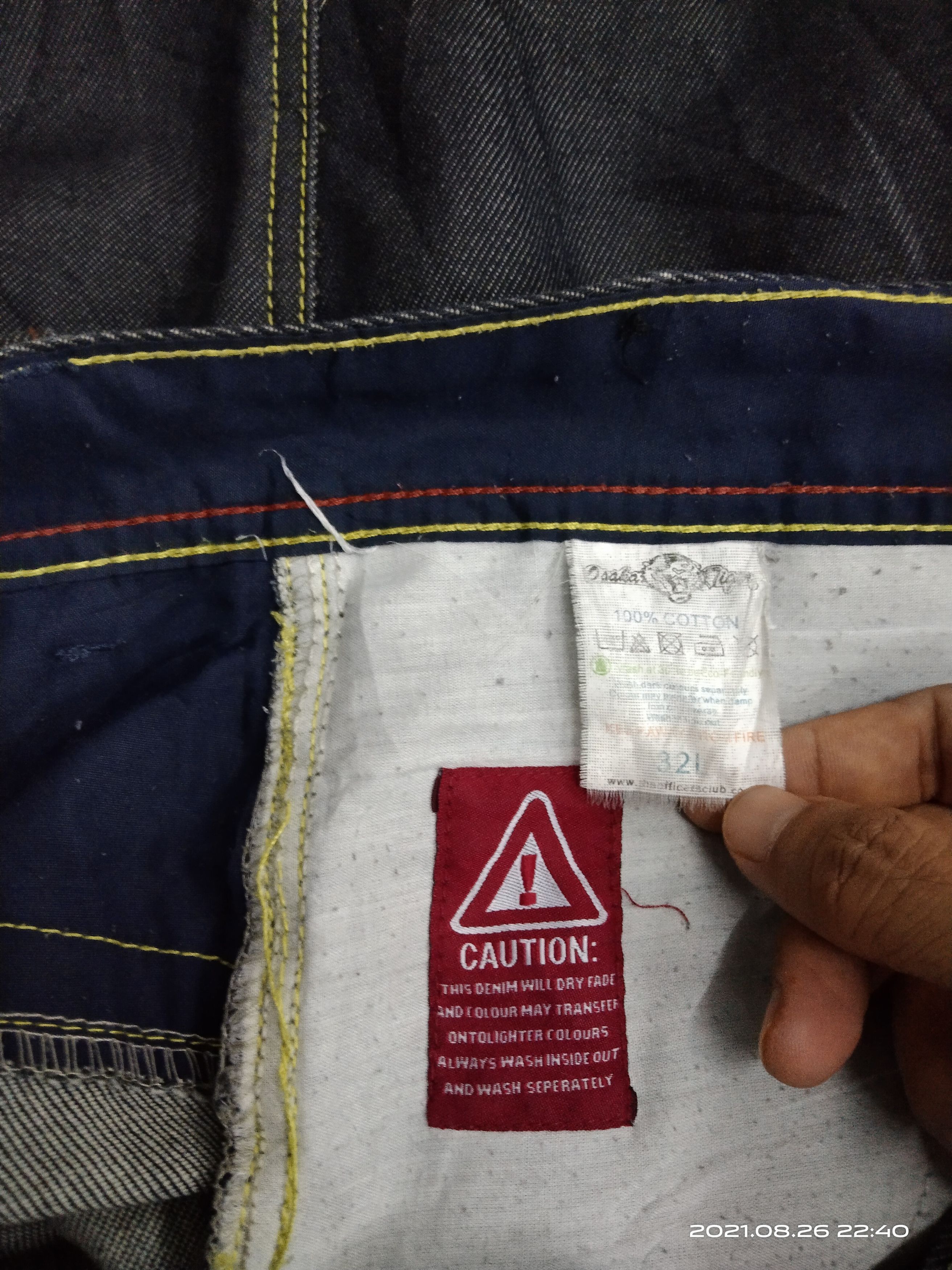 Japanese Brand OSAKA TIGER DOUBLE KNEE JAPANESE BRAND DENIM PANTS Size US 32 / EU 48 - 8 Thumbnail