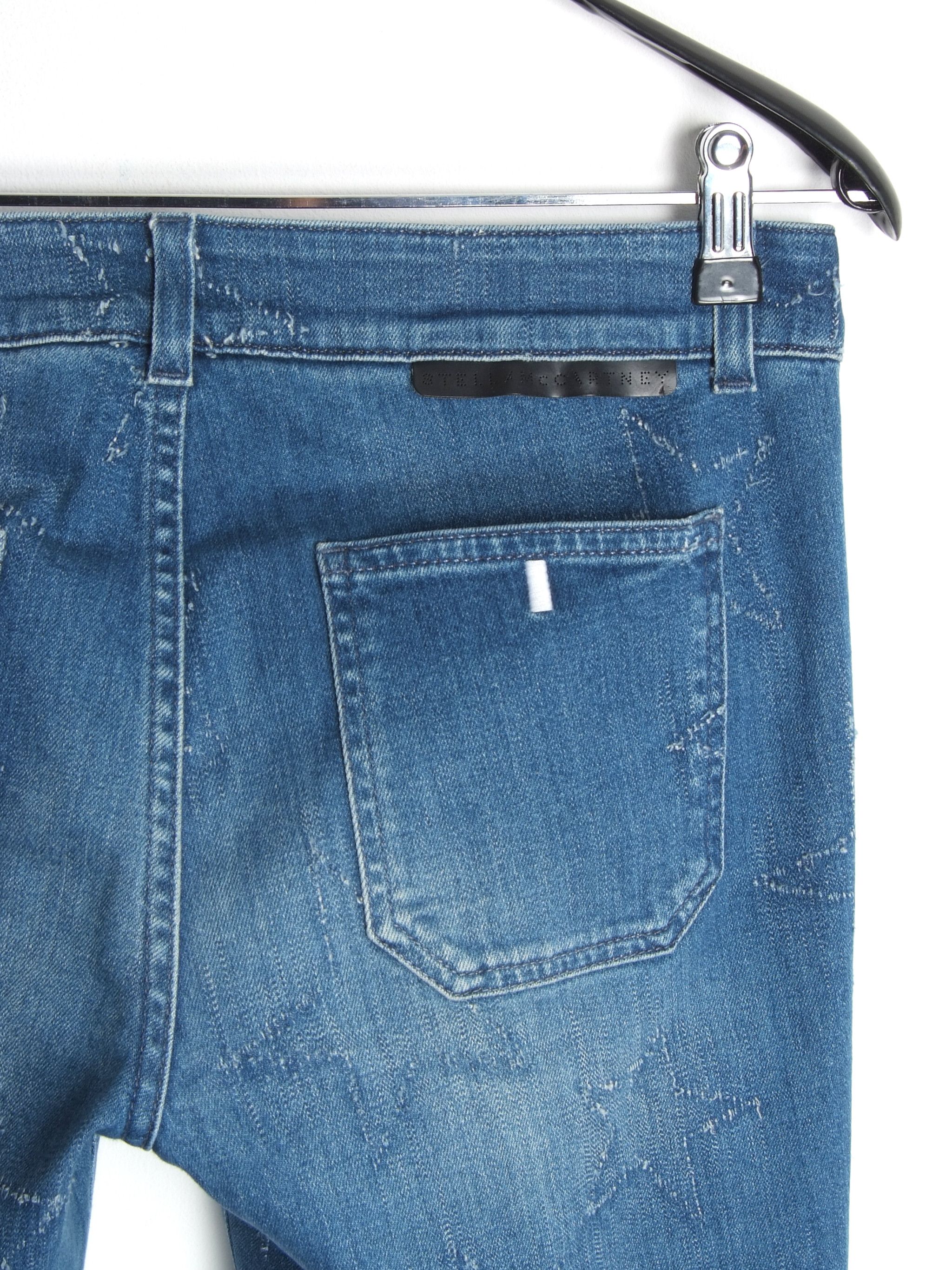 Stella McCartney STELLA MCCARTNEY Star patch flare jeans Size 29" - 6 Thumbnail