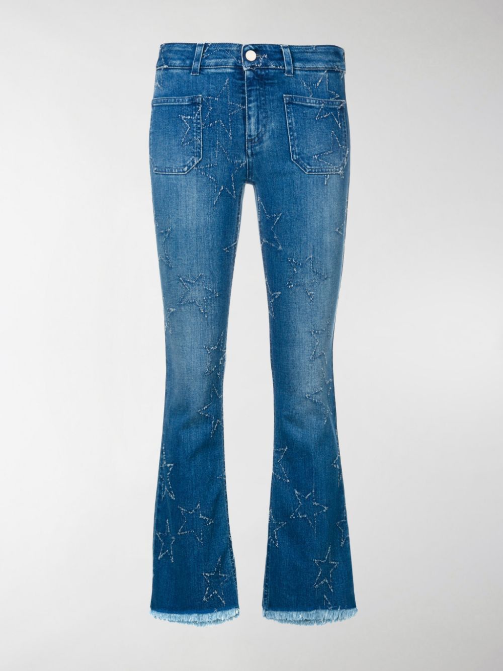 Stella McCartney STELLA MCCARTNEY Star patch flare jeans Size 29" - 1 Thumbnail