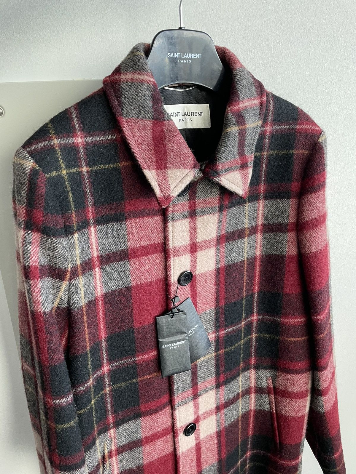 Hedi Slimane × Saint Laurent Paris × Yves Saint Laurent Rare $3,600 Value Super Runway Brand New Shearling Coat Size US M / EU 48-50 / 2 - 23 Thumbnail