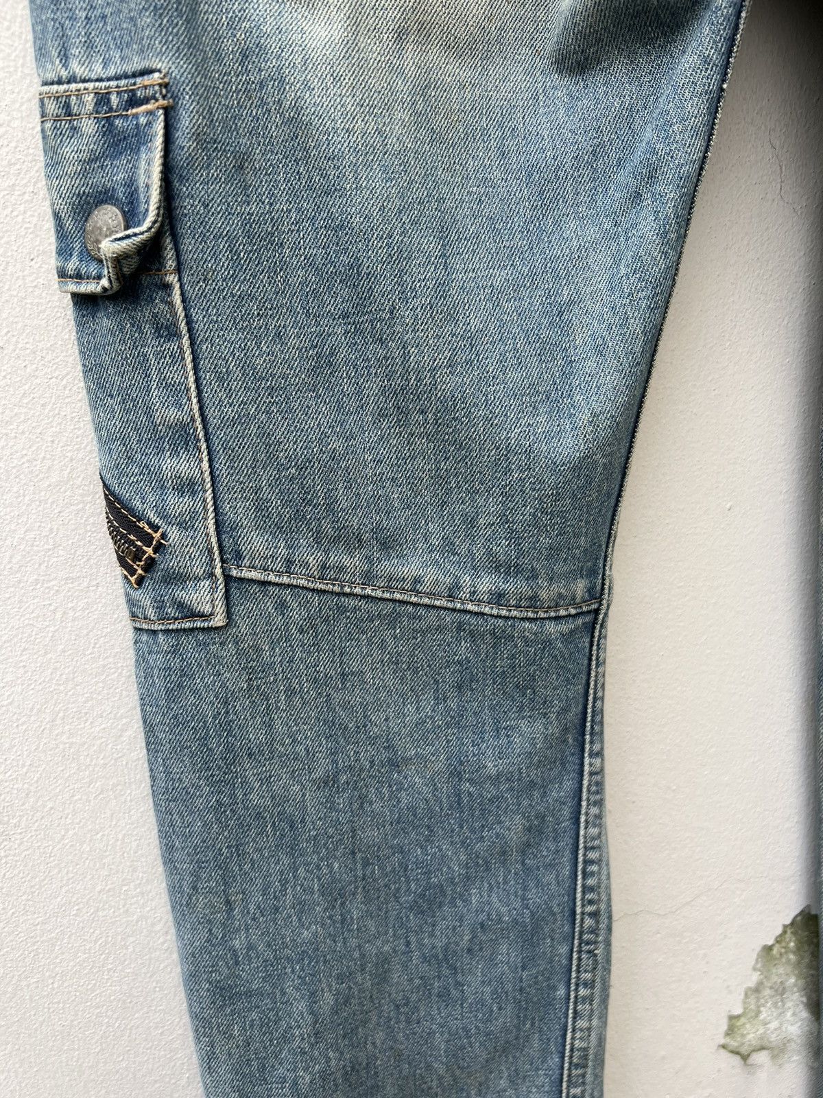 Vintage RNA Slang From Chaos Distressed Zippers Cargo Denim Size US 31 - 18 Thumbnail