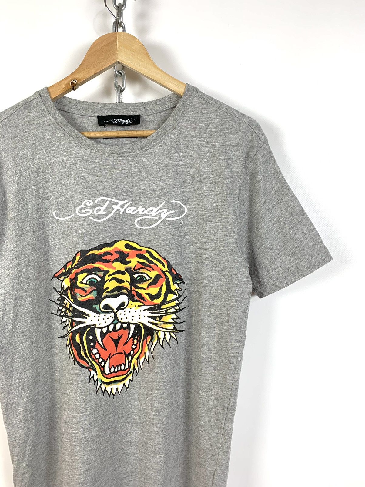 Christian Audigier Ed Hardy Big Logo Tiger T-Shirt Size US M / EU 48-50 / 2 - 2 Thumbnail