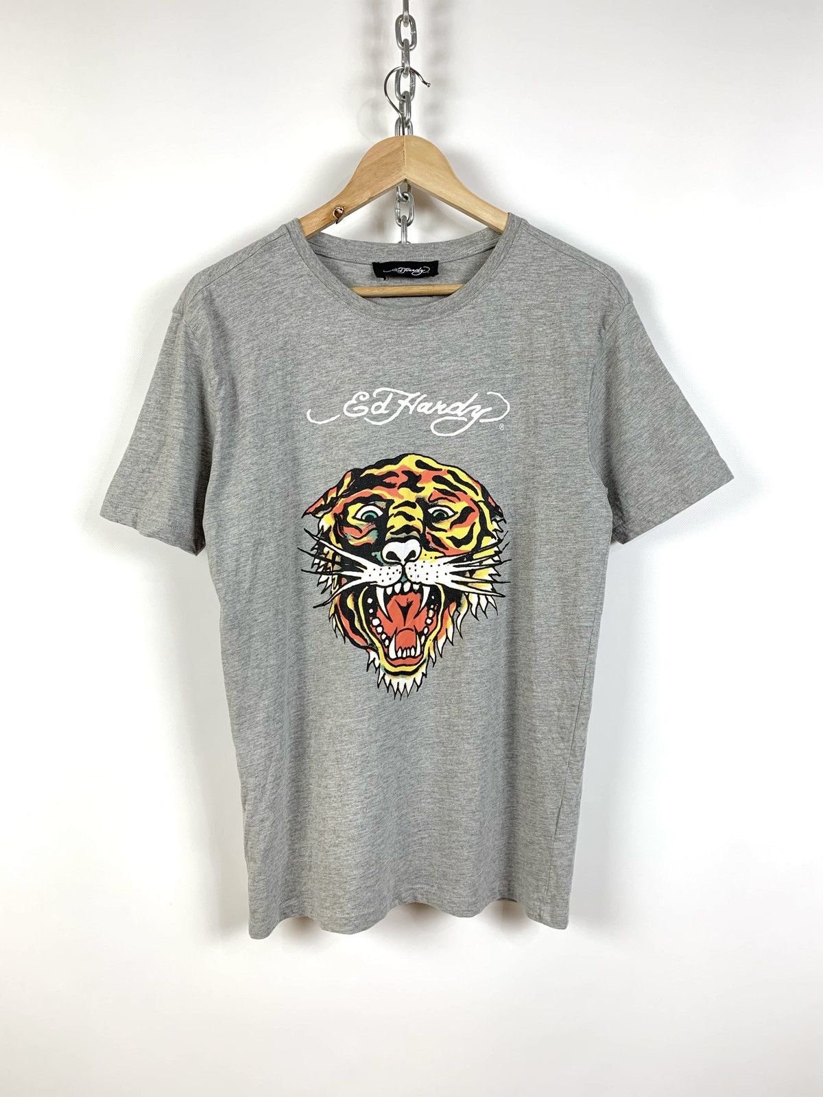 Christian Audigier Ed Hardy Big Logo Tiger T-Shirt Size US M / EU 48-50 / 2 - 1 Thumbnail