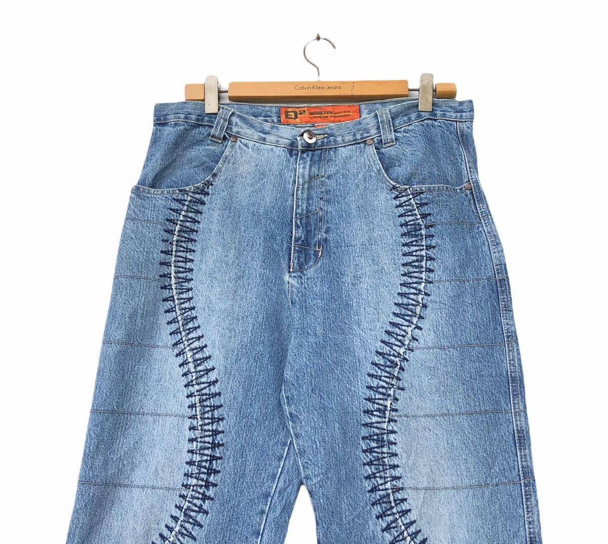 Genetic Manipulation Shinichiro Kuriya 🔥Japanese Genetic Genes Hip Hop Baggy Jeans Size US 36 / EU 52 - 2 Thumbnail