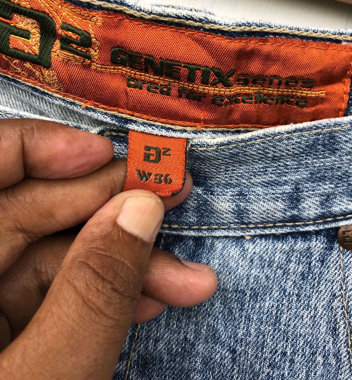 Genetic Manipulation Shinichiro Kuriya 🔥Japanese Genetic Genes Hip Hop Baggy Jeans Size US 36 / EU 52 - 9 Thumbnail