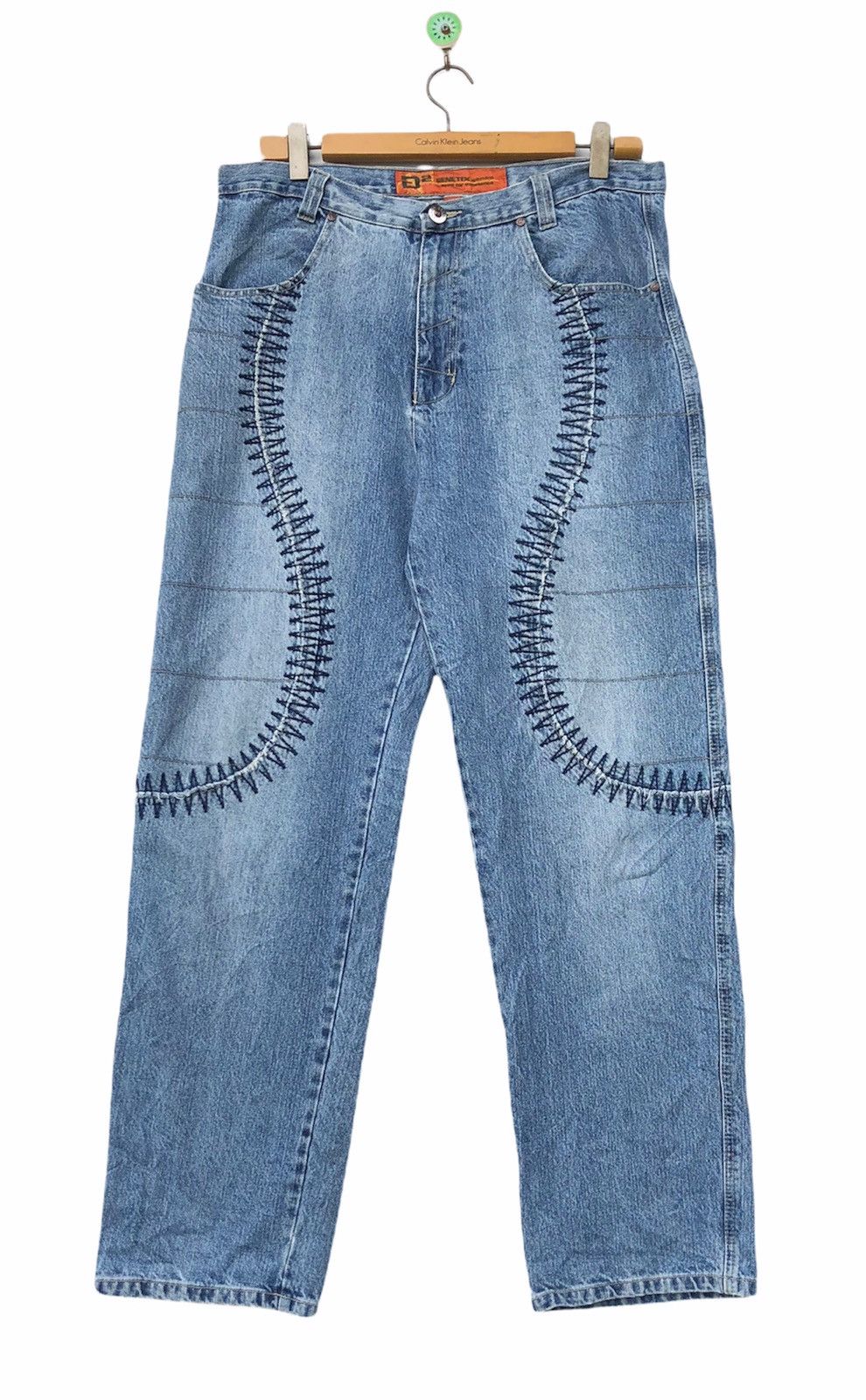Genetic Manipulation Shinichiro Kuriya 🔥Japanese Genetic Genes Hip Hop Baggy Jeans Size US 36 / EU 52 - 1 Thumbnail