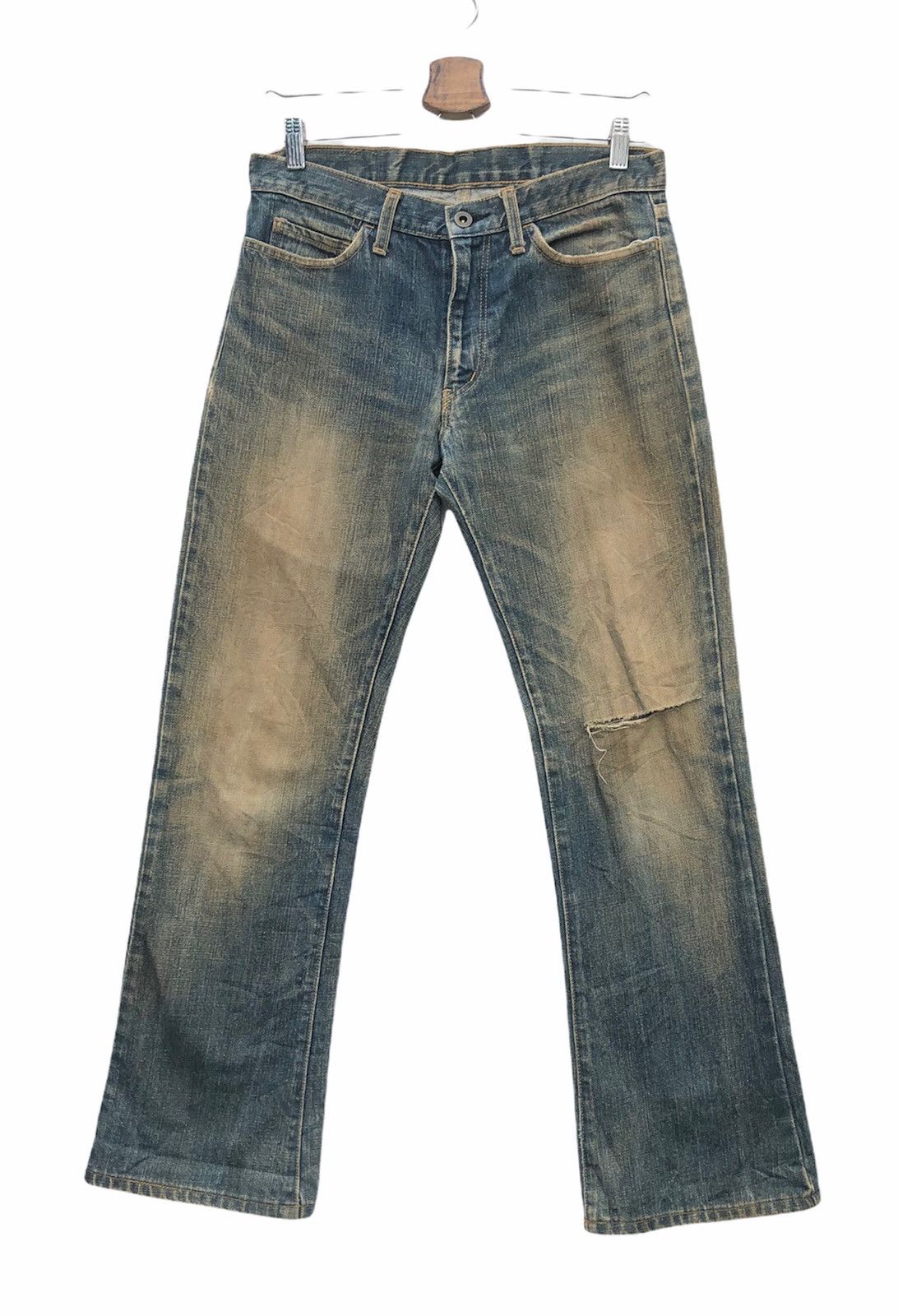 Japanese Brand 🔥Japanese Rupert Distressed Flare Jeans🔥 Size US 30 / EU 46 - 1 Thumbnail