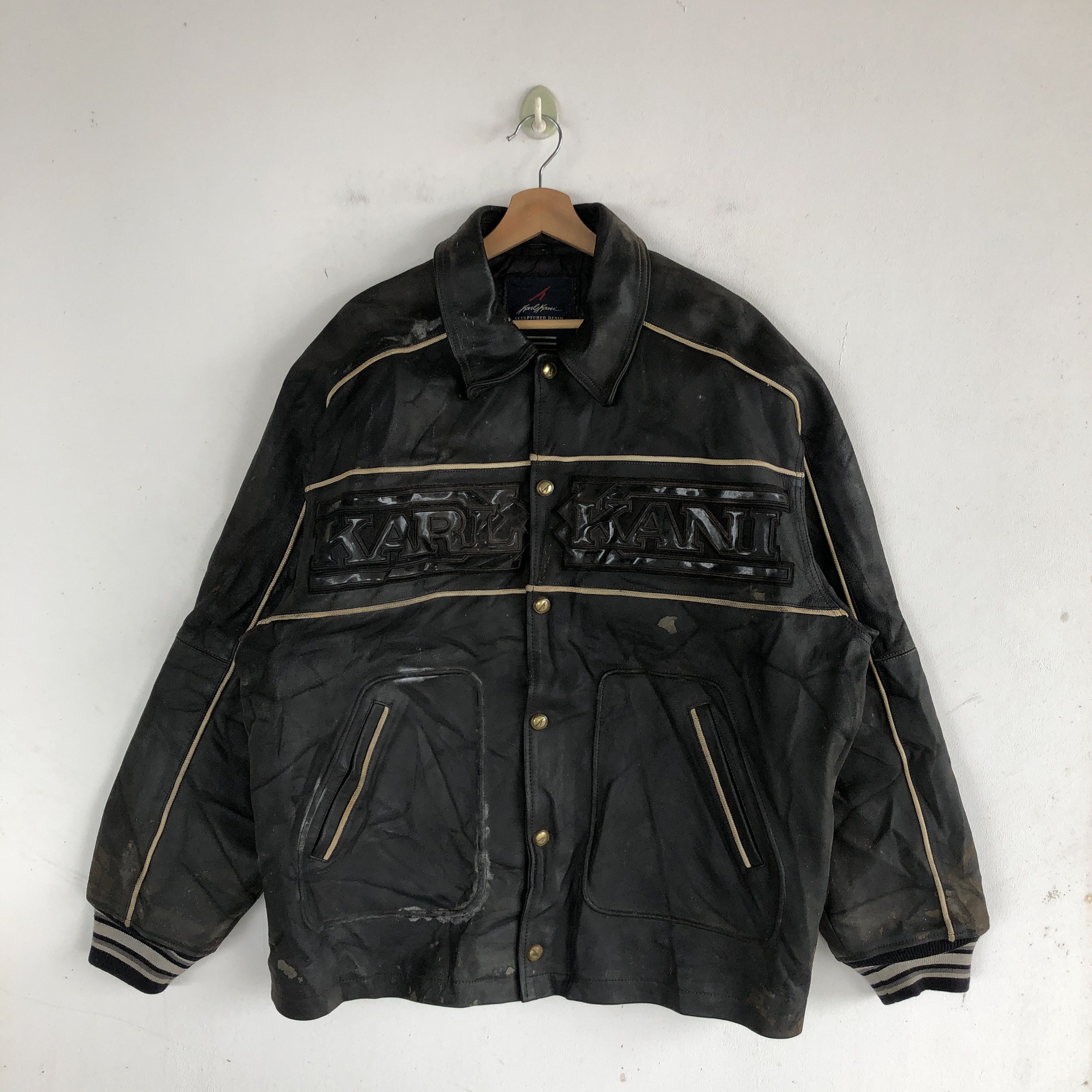 Karl Kani レザージャケット RARE VINTAGE KARL KANI LEATHER JACKET SIZE 6XL | eBay