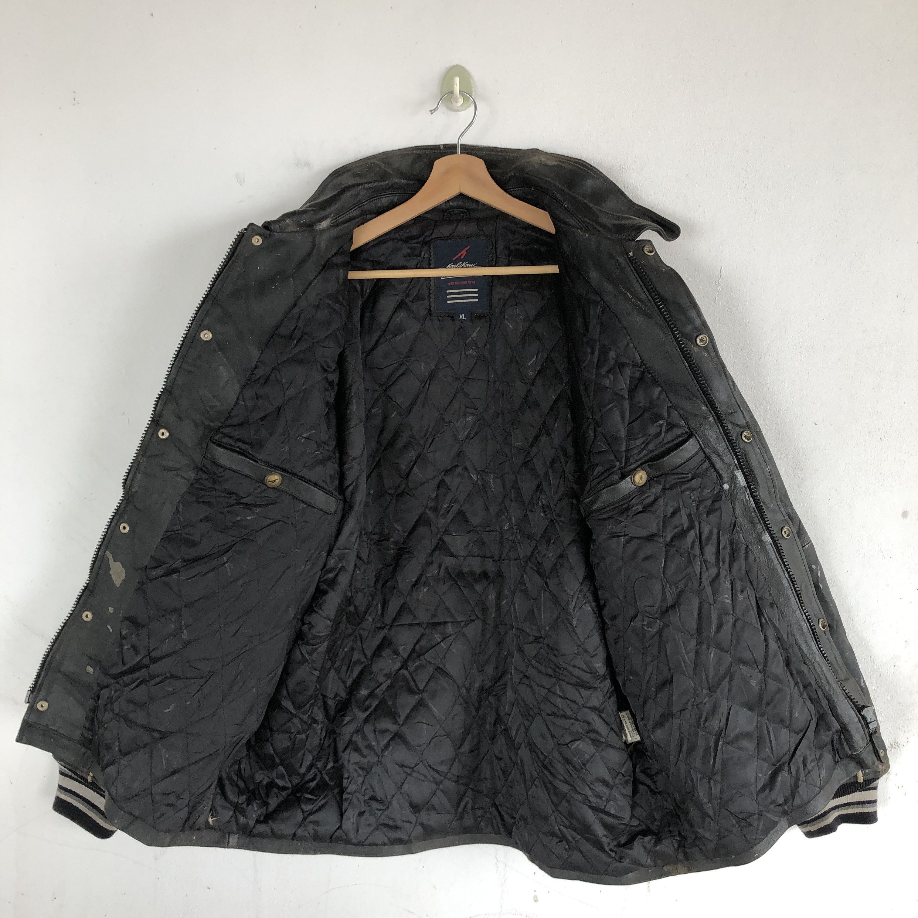 Karl Kani Vintage Karl Kani Leather Jacket Genuine Leather Jacket Size US XL / EU 56 / 4 - 10 Thumbnail