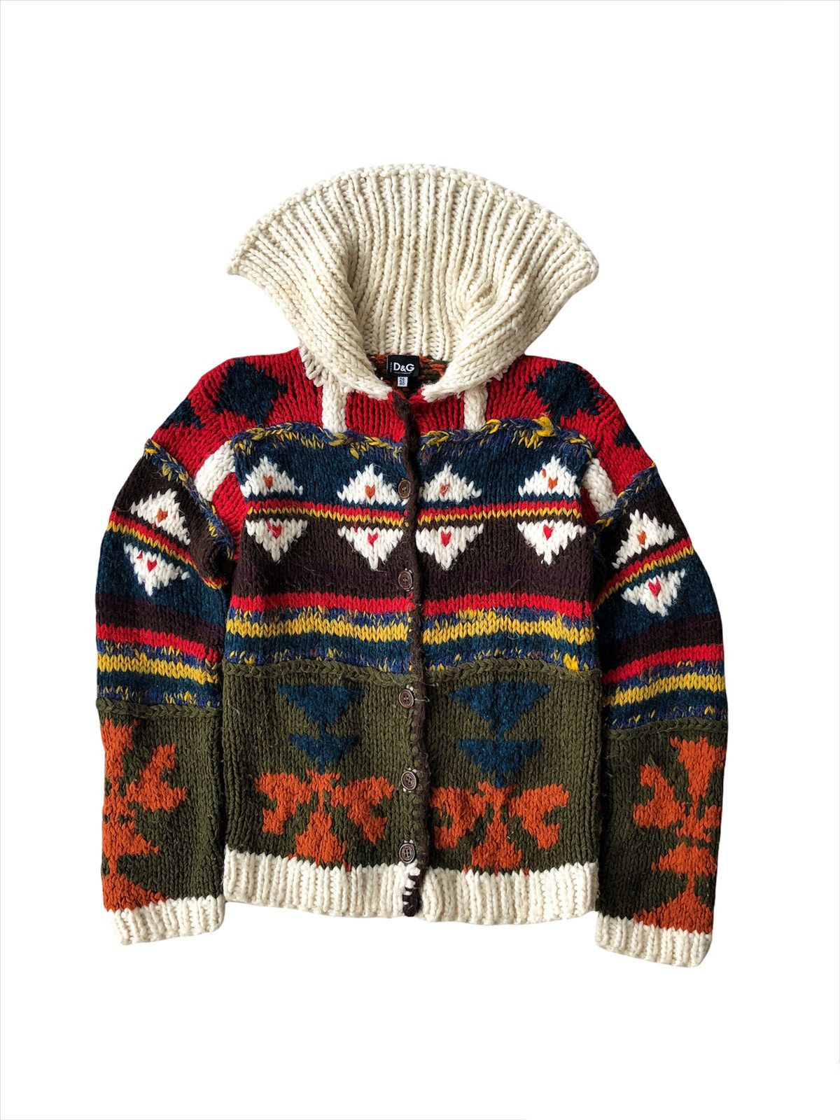 Coloured Cable Knit Sweater × Dolce & Gabbana × Native OG D&G 