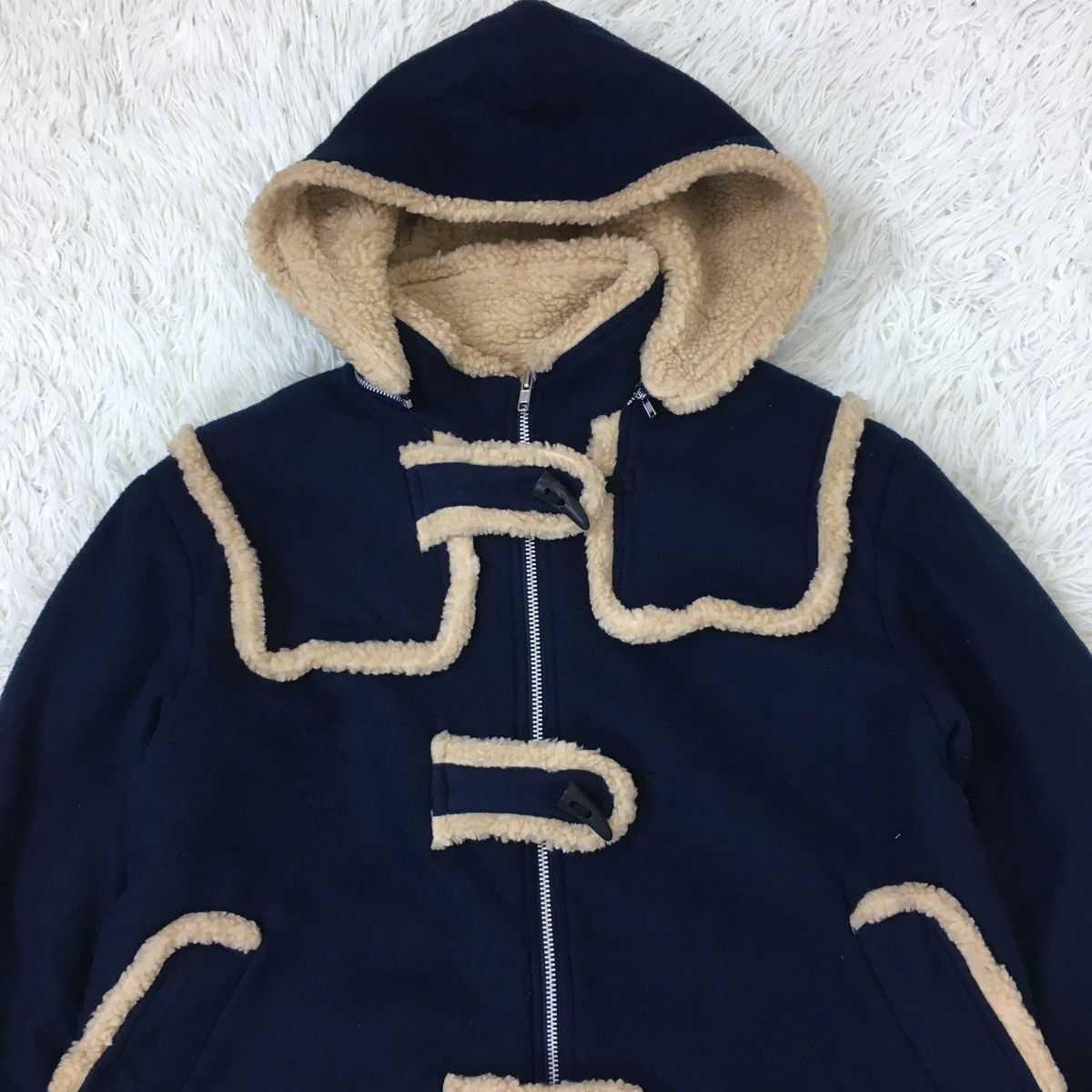 Japanese Brand Made in Japan Sherpa Fleece Hoodie Size US M / EU 48-50 / 2 - 5 Thumbnail