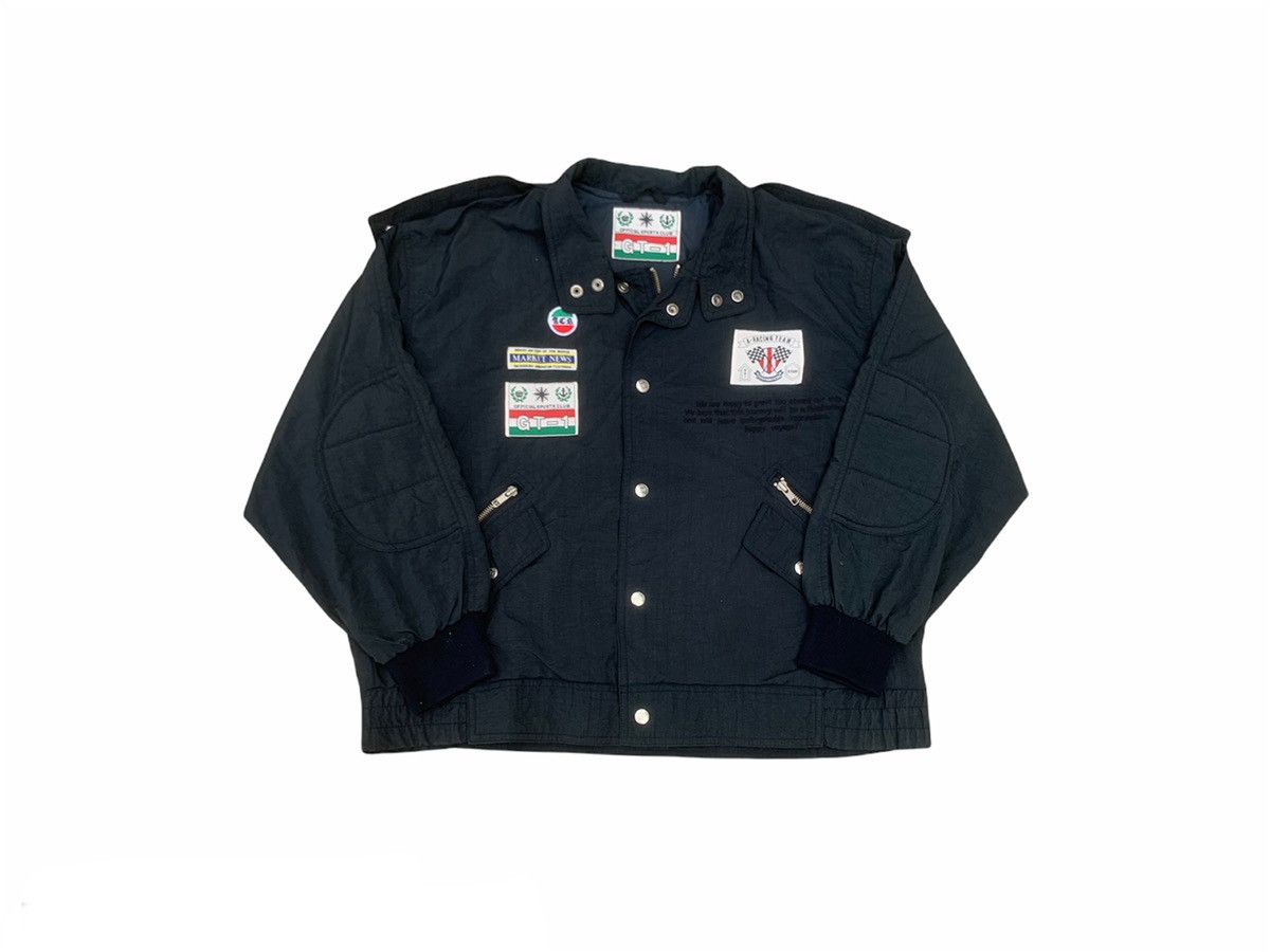 image of Vintage Gt-1 Racing Team Light Jacket in Black, Men's (Size Large)