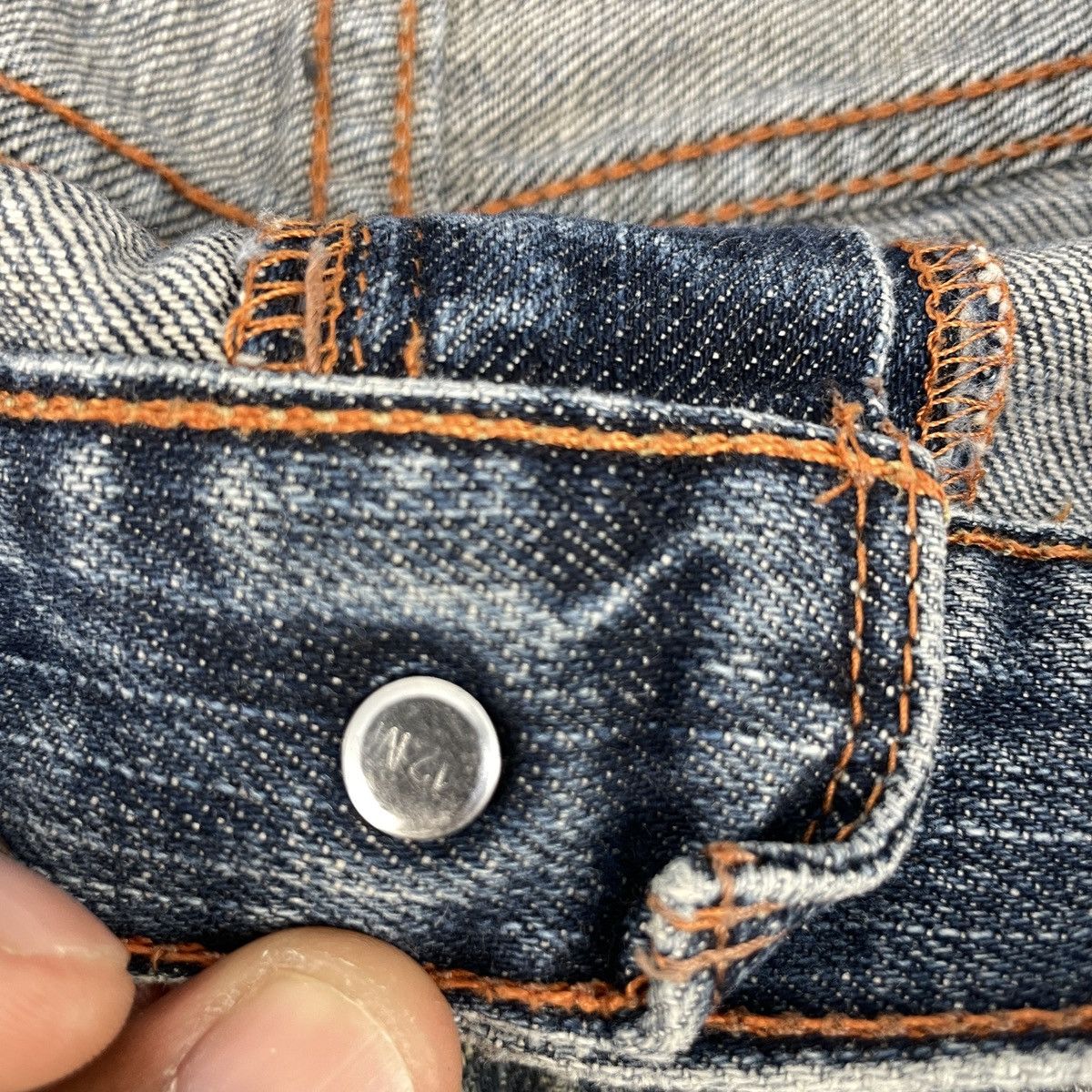 Levi's × Vintage Vintage Levi's 569 Faded Blue Jeans wc-230 Size US 35 - 12 Thumbnail