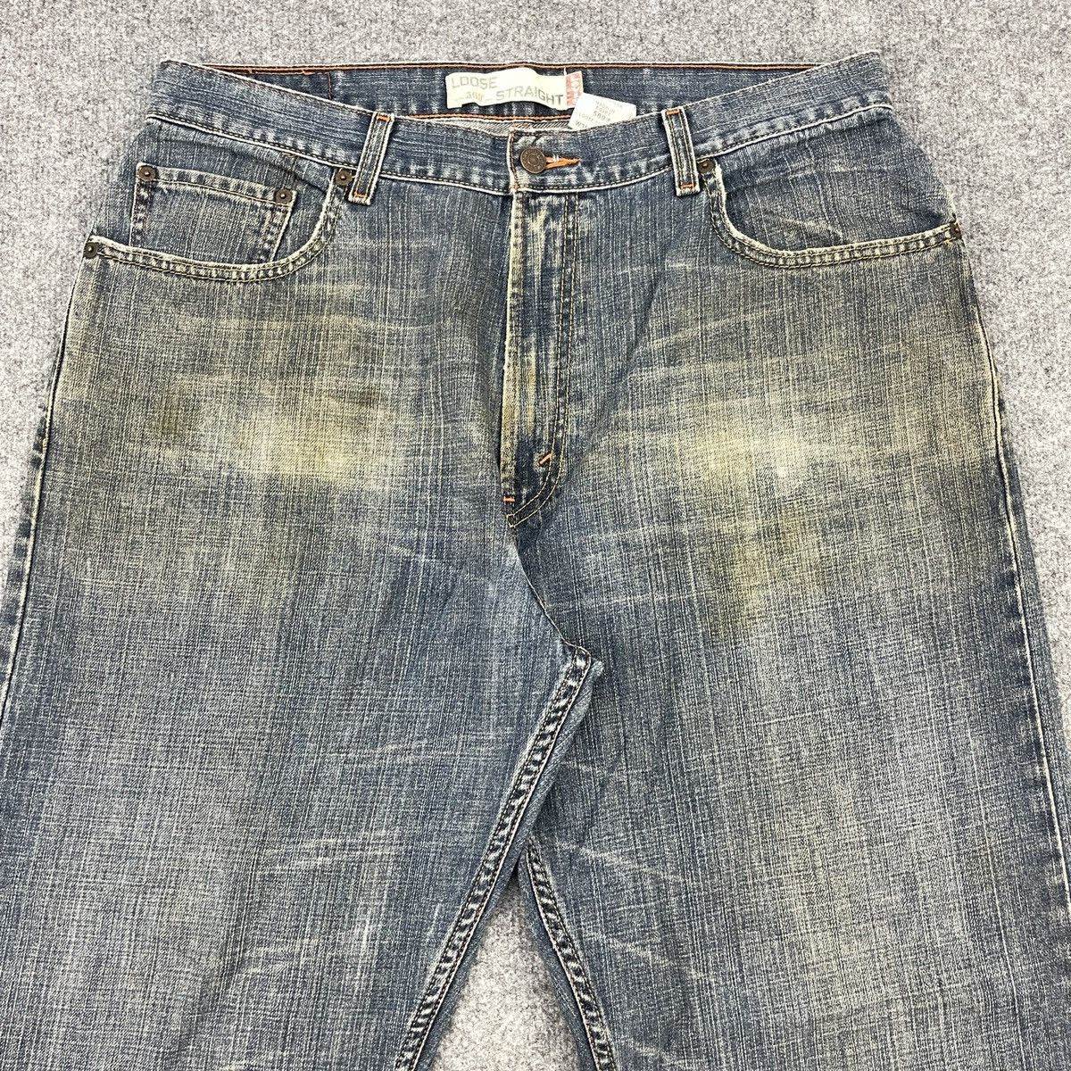 Levi's × Vintage Vintage Levi's 569 Faded Blue Jeans wc-230 Size US 35 - 4 Thumbnail