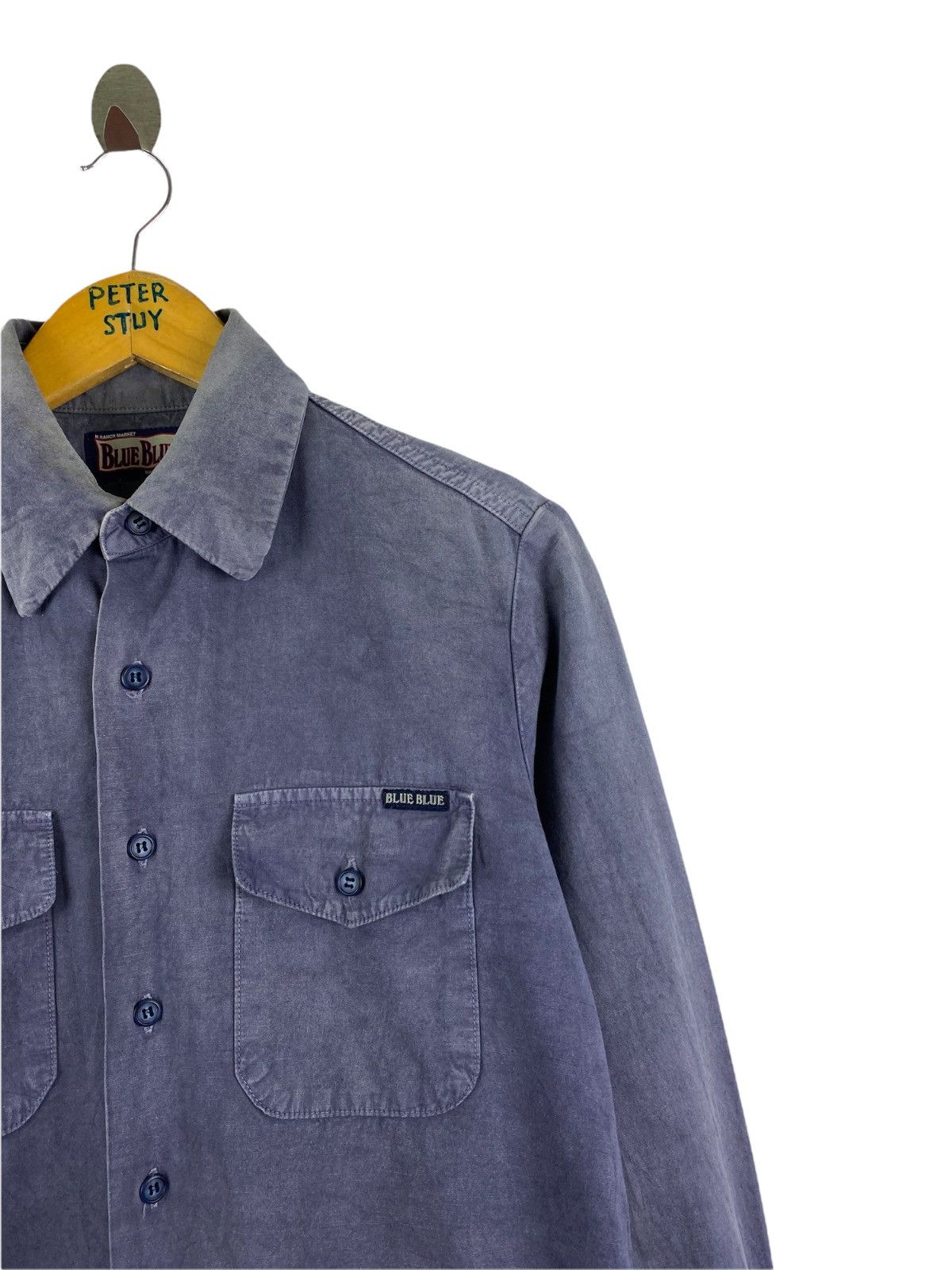 Blue Blue Japan VINTAGE BLUE BLUE JAPAN TRUCKER SHIRT Size US M / EU 48-50 / 2 - 8 Thumbnail