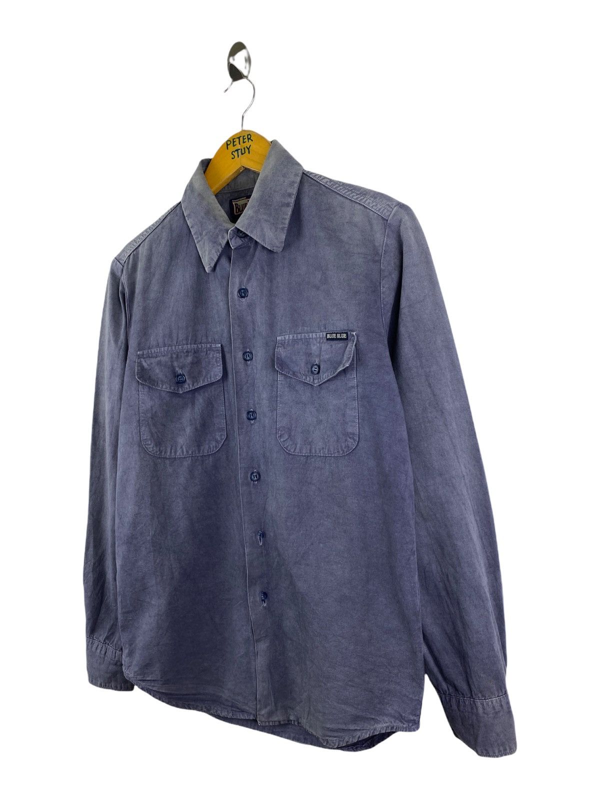 Blue Blue Japan VINTAGE BLUE BLUE JAPAN TRUCKER SHIRT Size US M / EU 48-50 / 2 - 2 Thumbnail