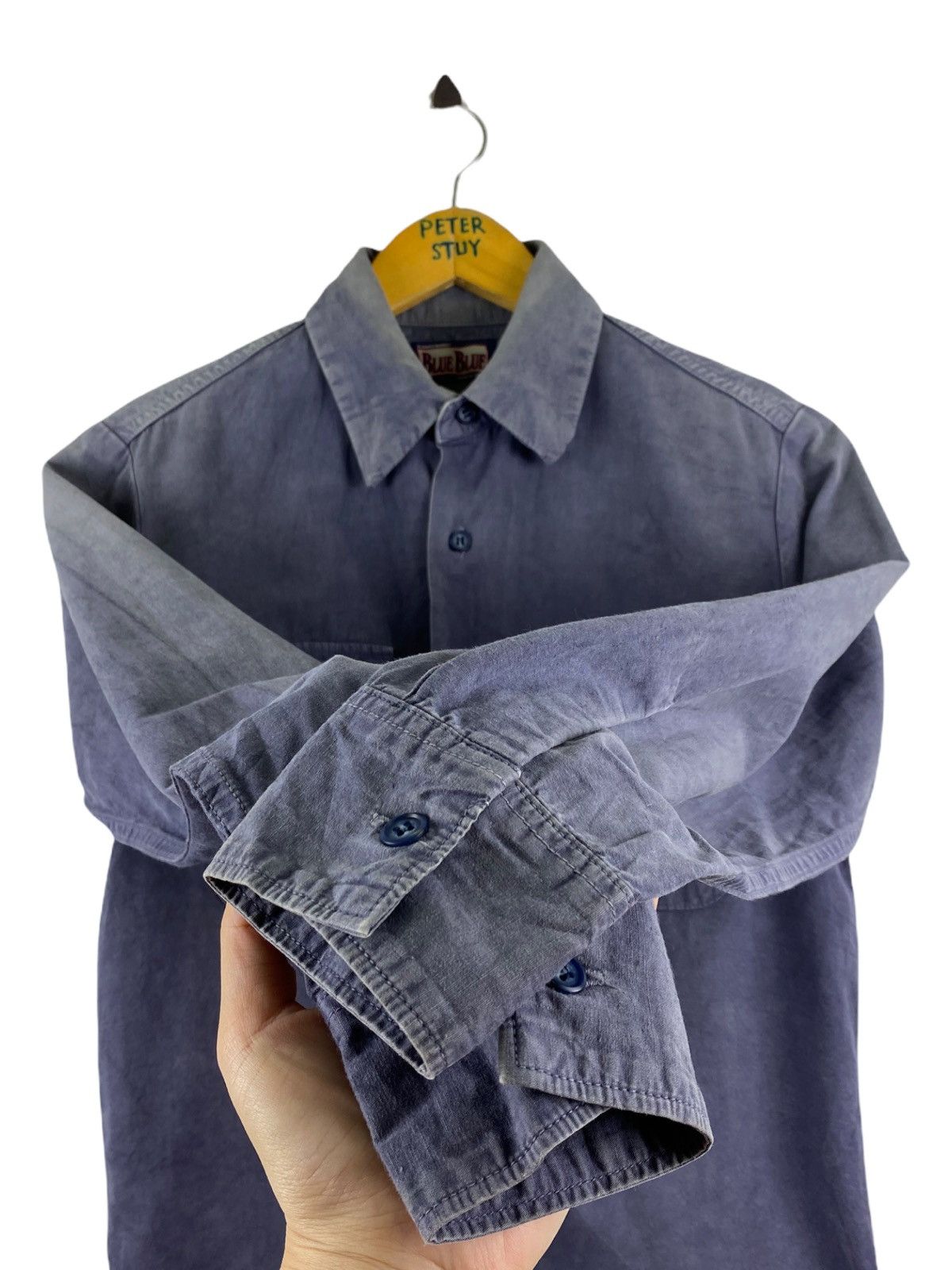 Blue Blue Japan VINTAGE BLUE BLUE JAPAN TRUCKER SHIRT Size US M / EU 48-50 / 2 - 9 Thumbnail