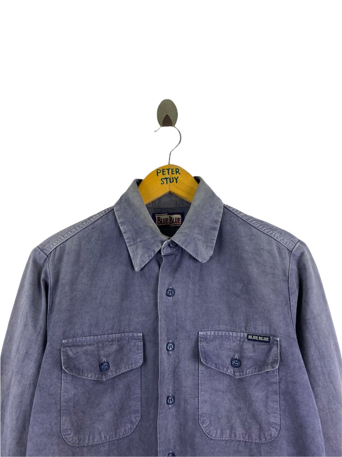 Blue Blue Japan VINTAGE BLUE BLUE JAPAN TRUCKER SHIRT Size US M / EU 48-50 / 2 - 7 Thumbnail